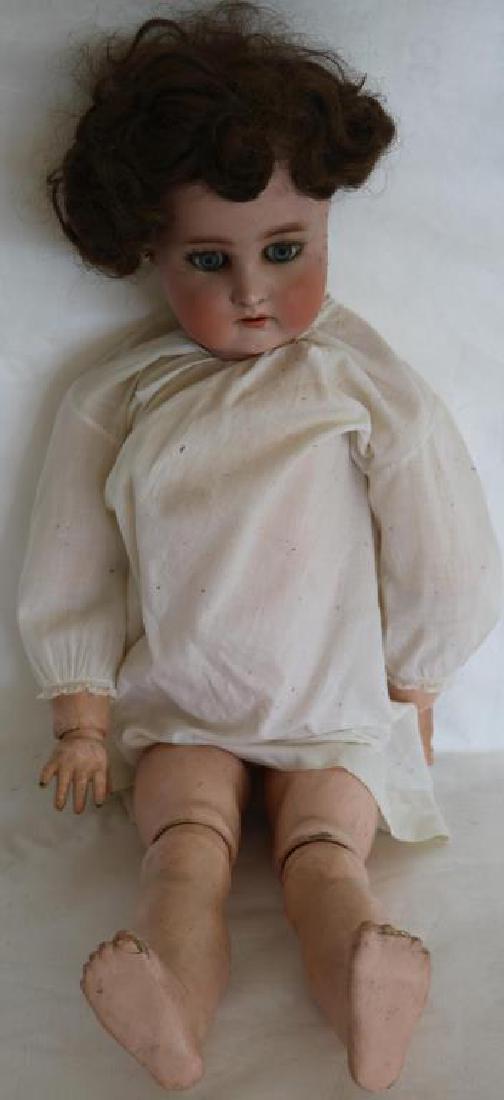 SIMON HABIG K STAR R BISQUE HEAD DOLL,: COMPOSITION BODY, APPROX. 27", PIERCED EARS, OPEN MOUTH