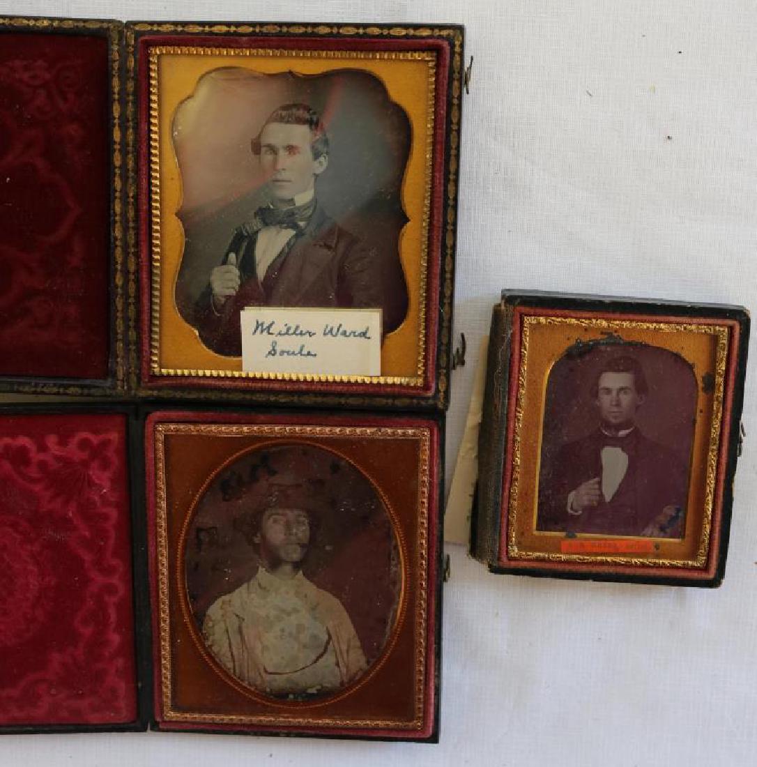 LOT OF 3 DAGS DEPICTING SLOUE FAMILY, INCLUDING: GUY WITH CIGAR, APPROX. 3 1/2" X 3" AND 2 3/4" X 2 1/4"