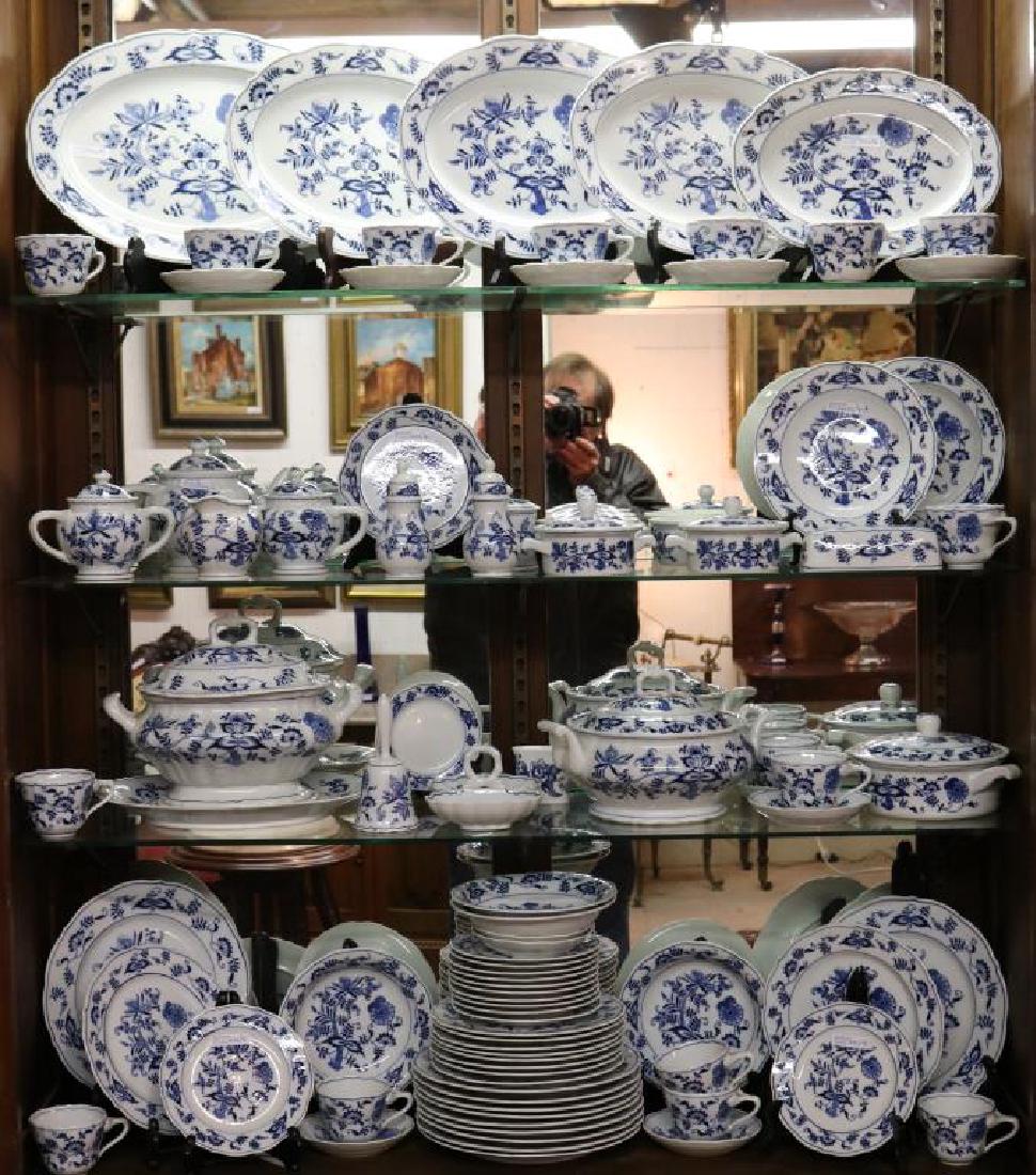 90+ BLUE DANUBE DINNER SET INCLUDE PLATTERS,: TUREENS, TEA SET, S&P, DINNER, SALAD, LUNCHEON & PLATES, BOWLS, CUP AND SAUCERS, ETC.
