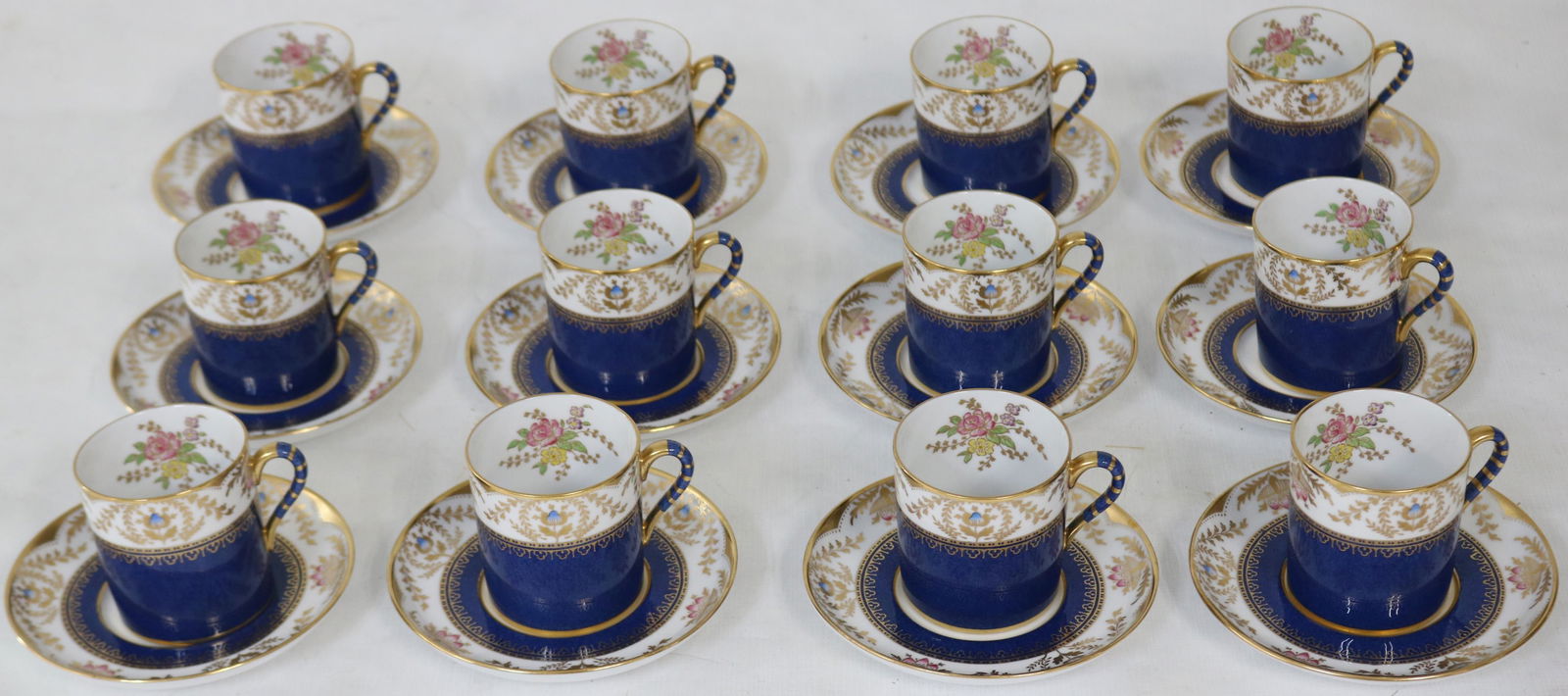SET OF 12 COPELAND SPODE DEMITASSE REGENT PATTERN (1 of 3)