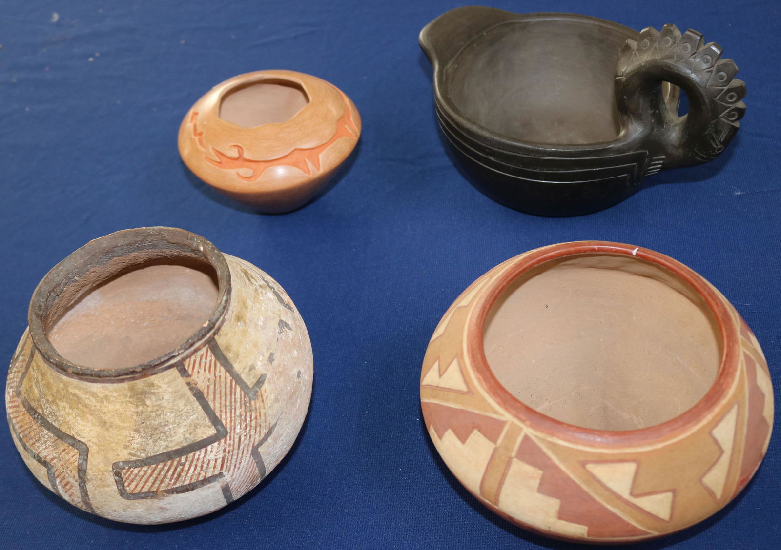 LOT OF 4 NATIVE AMERICAN POTTERY ITEMS, BIGMEAT Nov 21, 2020 Turkey