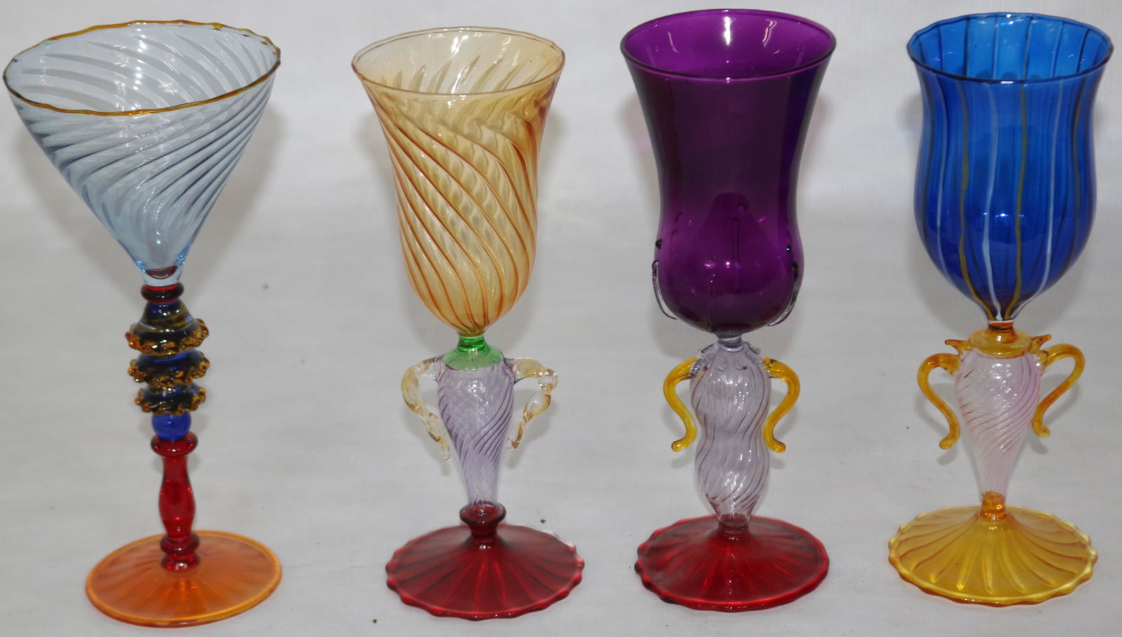 COLLECTION OF 4 MURANO GLASS STEMWARE, VARIOUS (1 of 1)