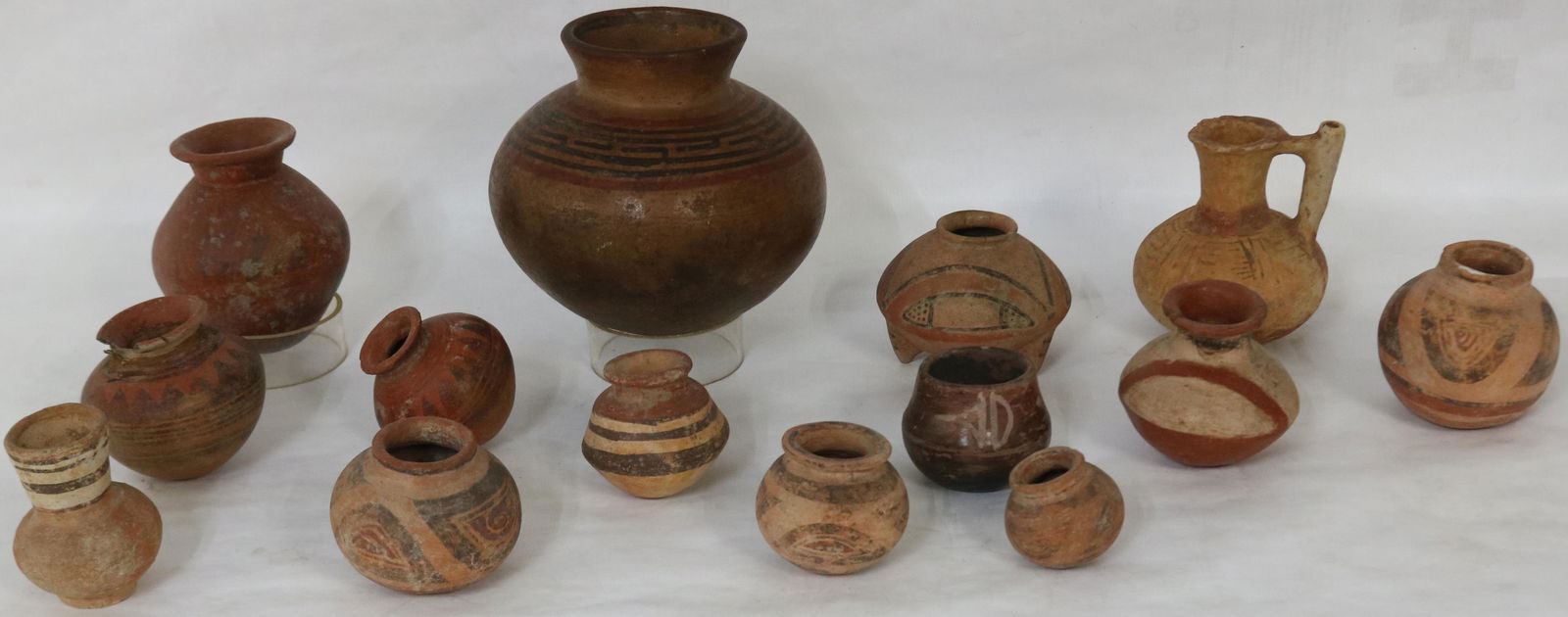14 PCS. PRE-COLUMBIAN POTTERY COLLECTED IN PANAMA (1 of 2)