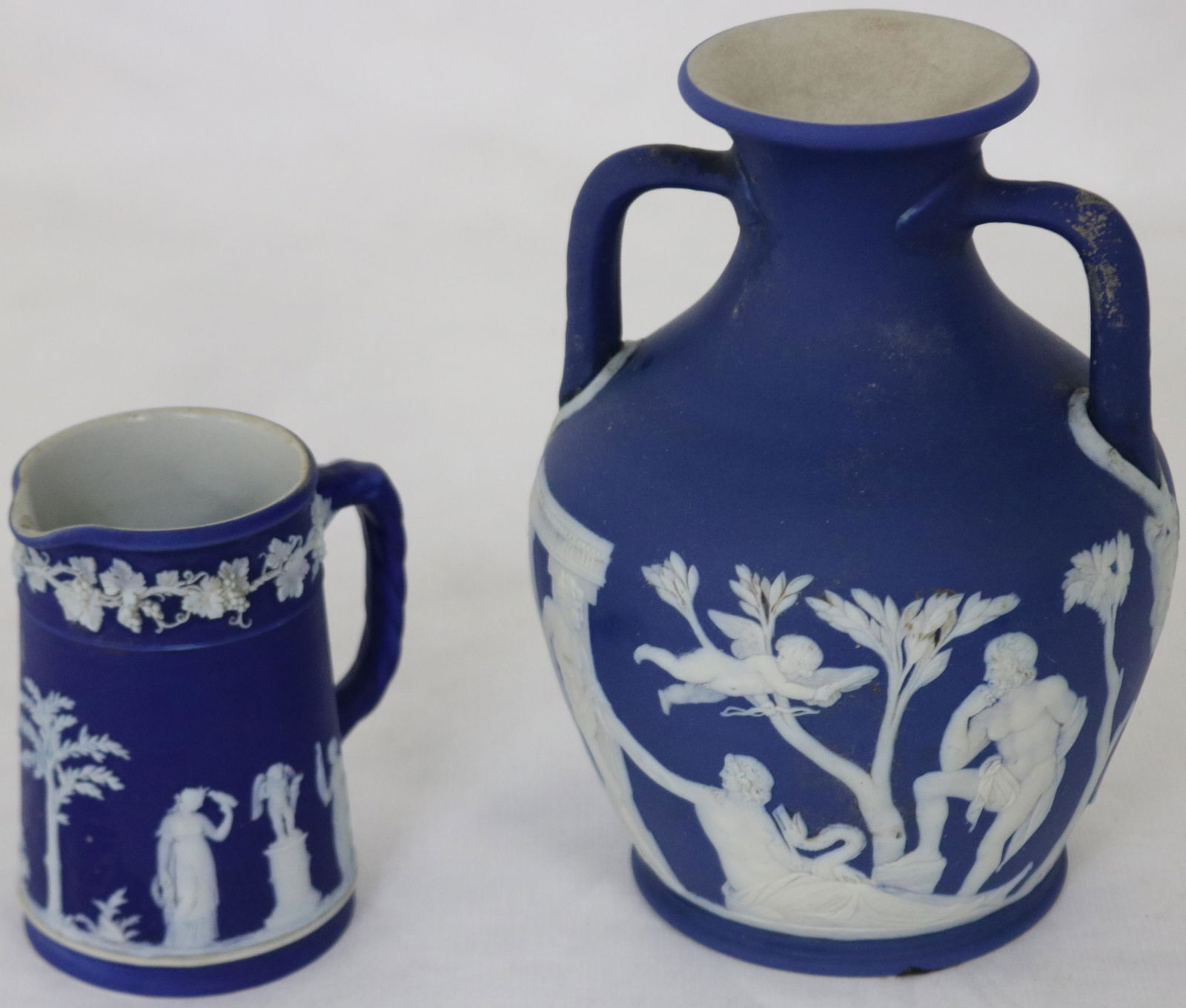 2 PCS. WEDGEWOOD JASPERWARE TO INCLUDE 7" MORGAN (1 of 3)