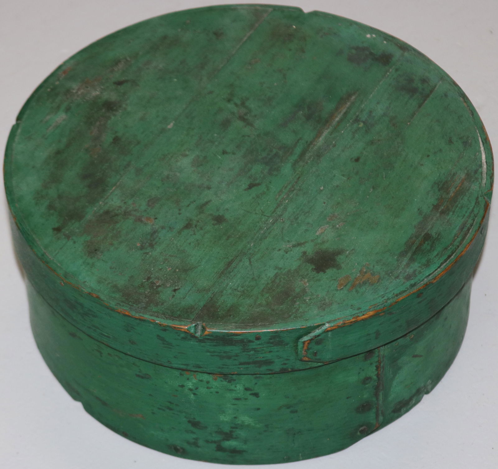 19TH C. PANTRY BOX WITH GREEN PAINTED SURFACE, 4 (1 of 2)