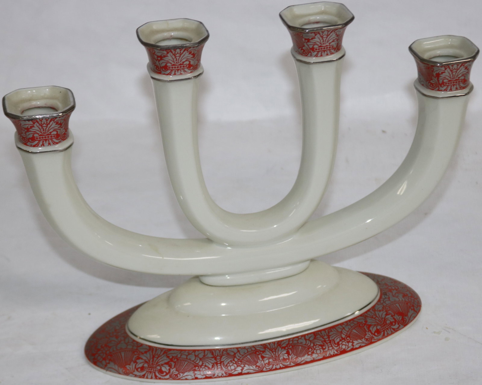 ROSENTHAL 4 SOCKLE CANDELABRA, 8" H, 10 3/4" W: SEE PHOTO