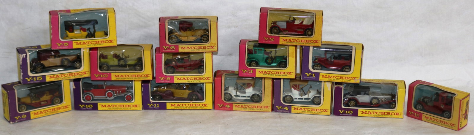 COLLECTION OF 15 MATCHBOX C 1970S MODELS OF: YESTERYEAR IN ORIGINAL BOXES