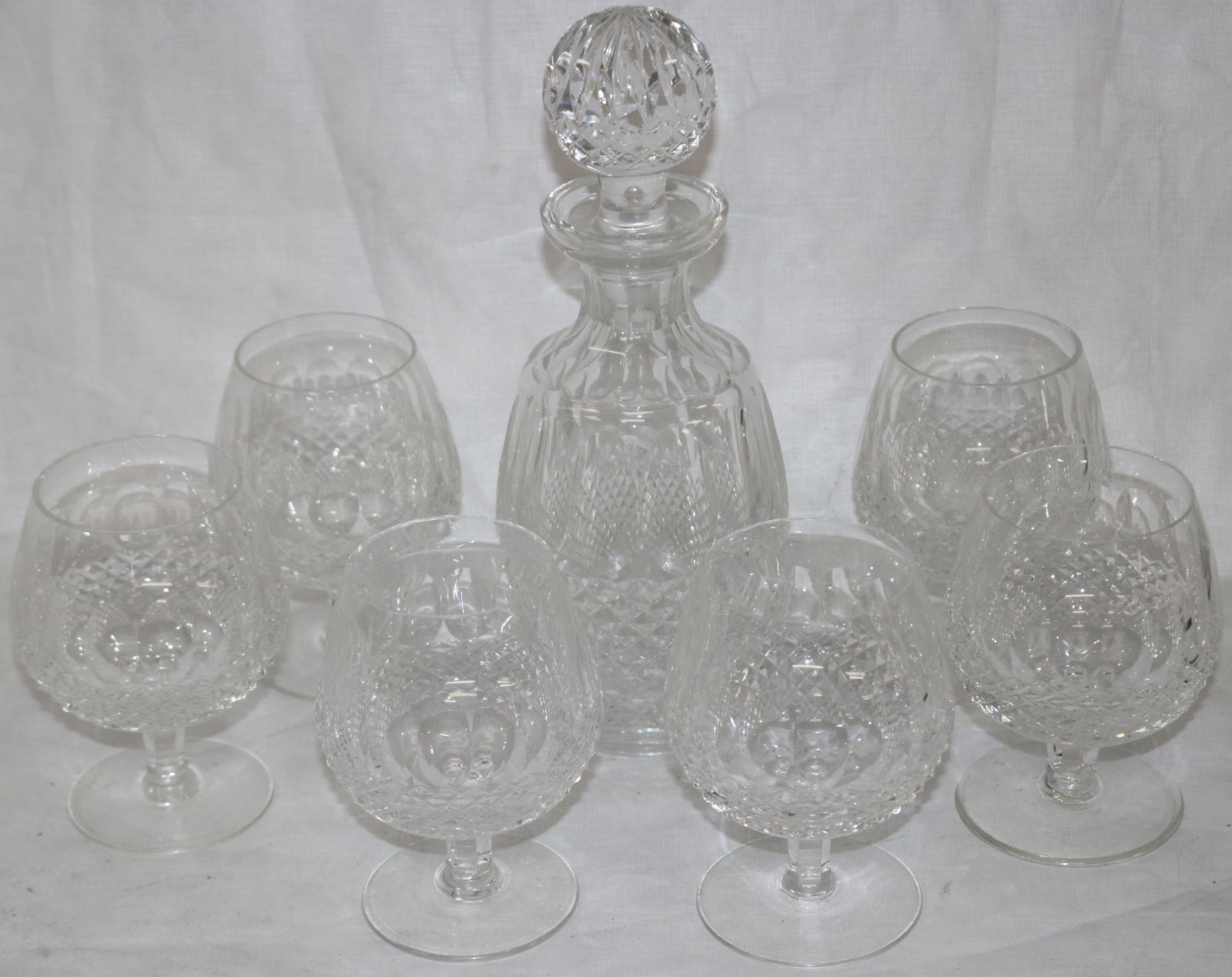 7 PCS. WATERFORD TO INCLUDE (6) 5 1/4" BRANDY (1 of 1)