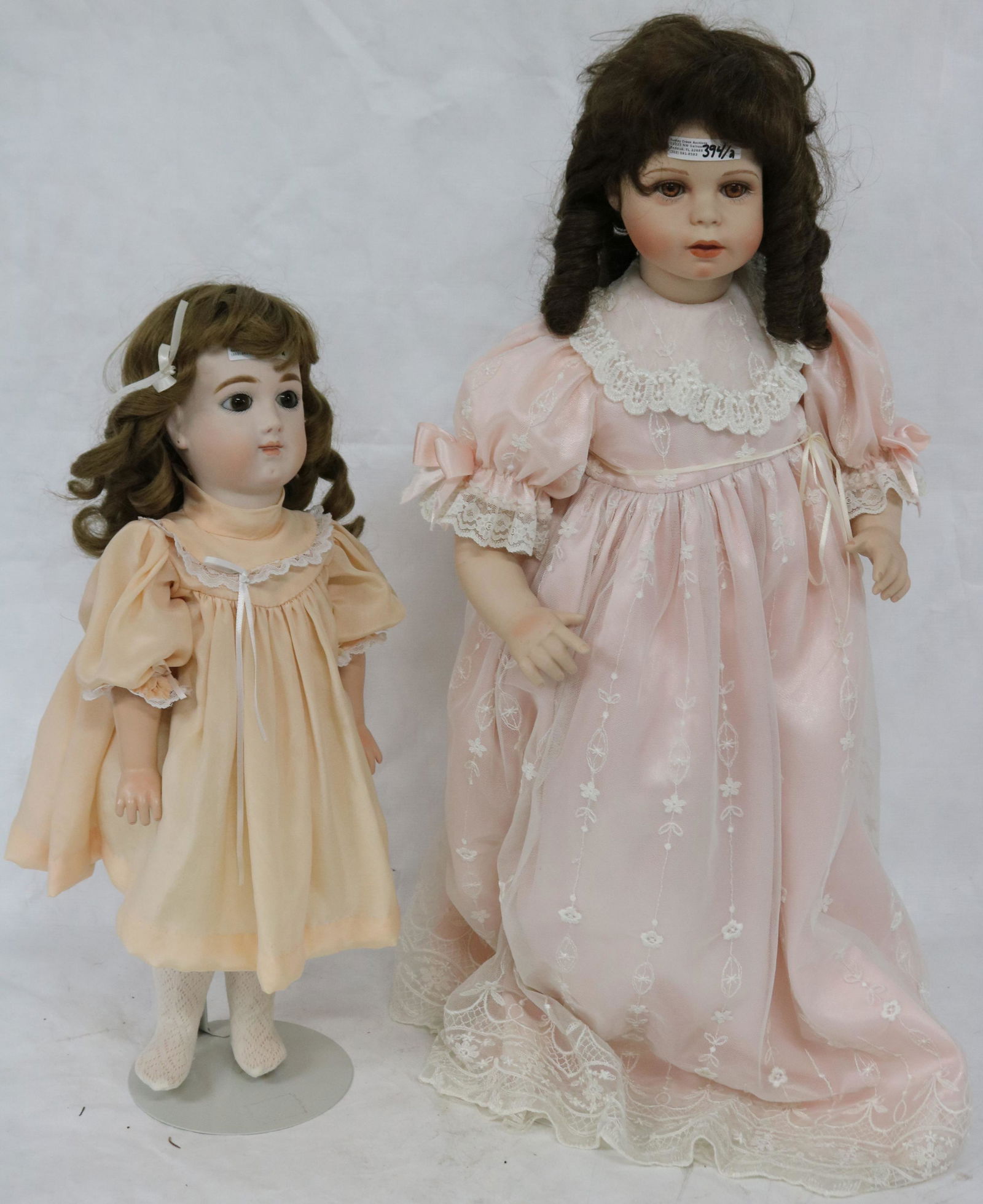 2 REPRODUCTION BISQUE HEAD DOLLS TO INCLUDE E.J. (1 of 1)