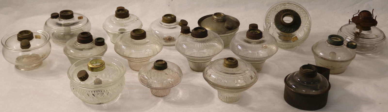 16 MISC. GLASS FONTS, BRACKET AND OTHER LAMPS, (1 of 1)