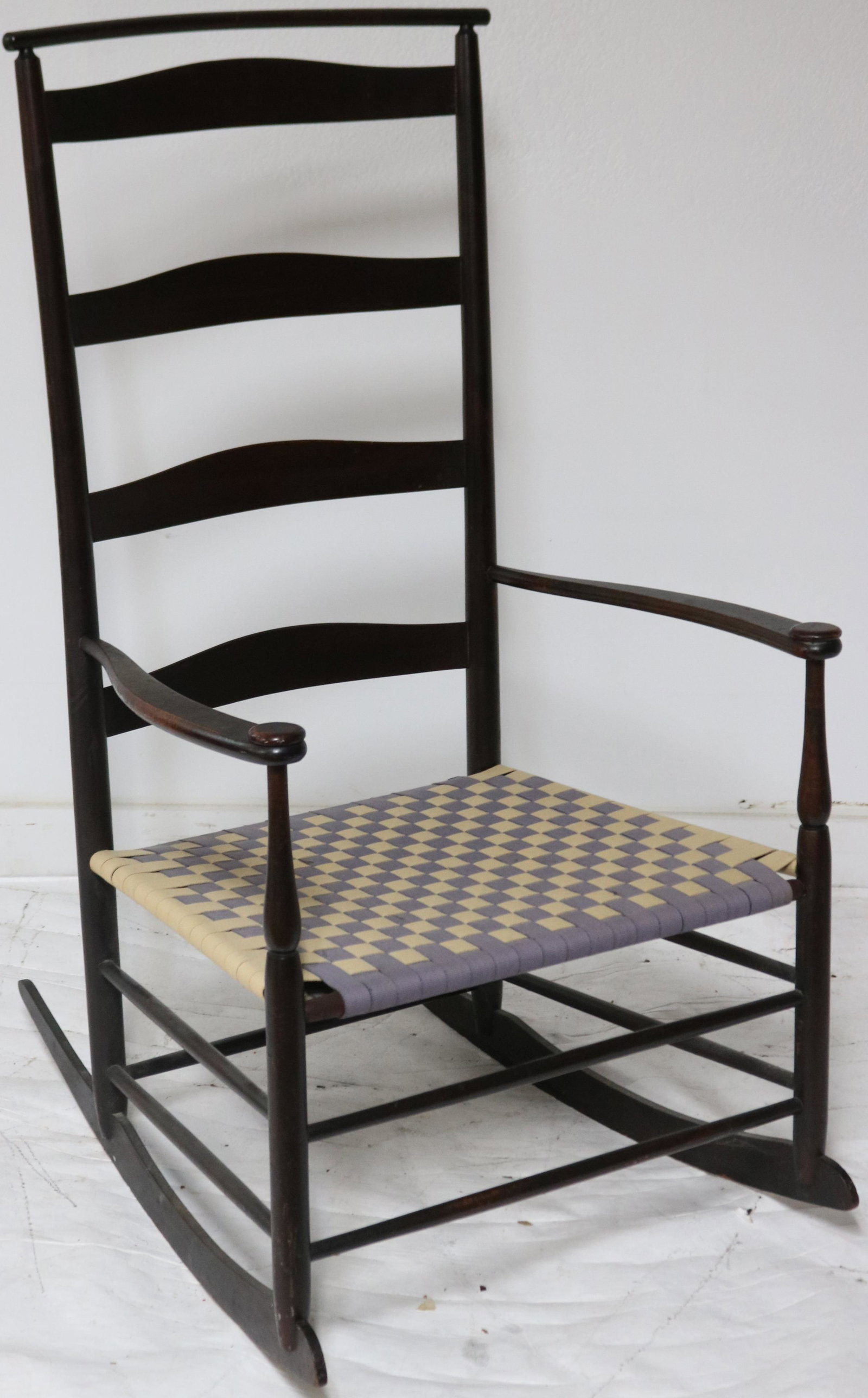 LATE 19TH C. SHAKER #7 SHAWL & LADDER BACK, (1 of 2)