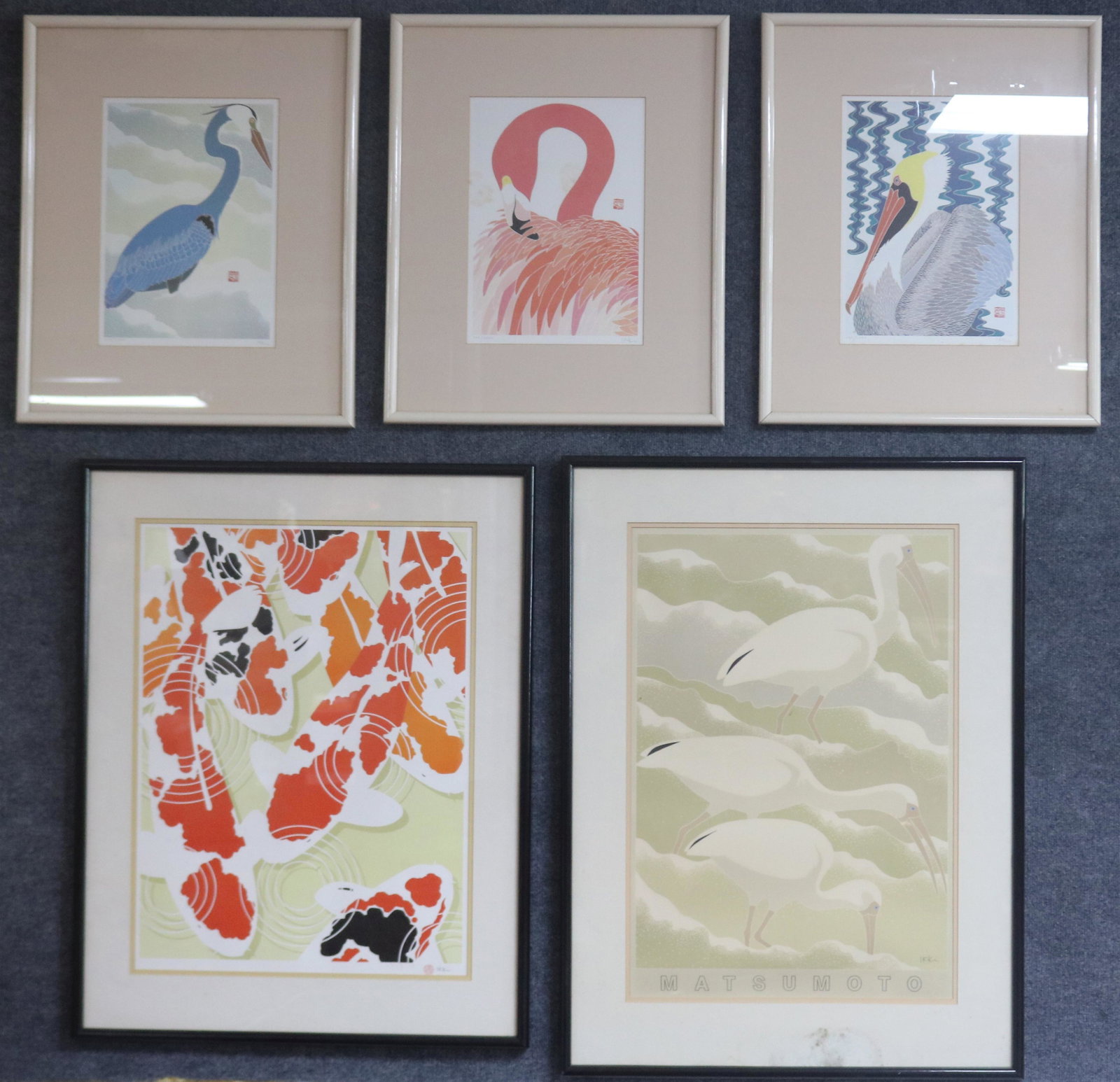 LOT OF 5 FRAMED IKKI MATSUMOTO PRINTS & POSTER, 3 (1 of 2)