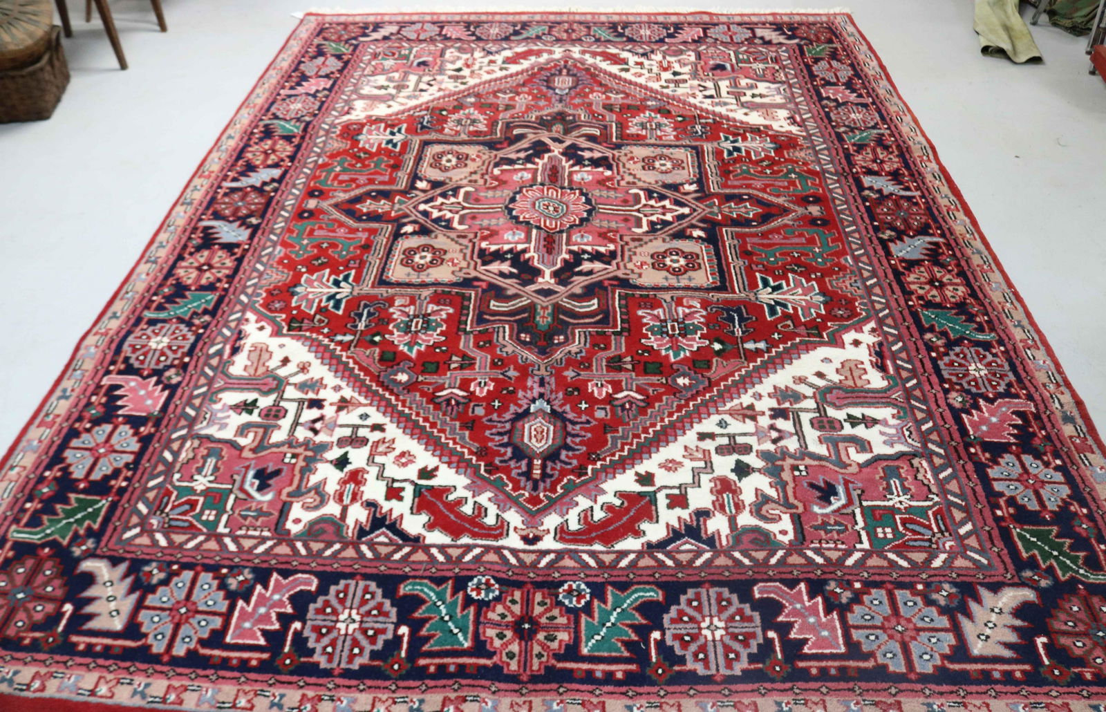 ORIENTAL RUG #113, ROOM SIZE FINE INDO HERIZ, 10' (1 of 1)