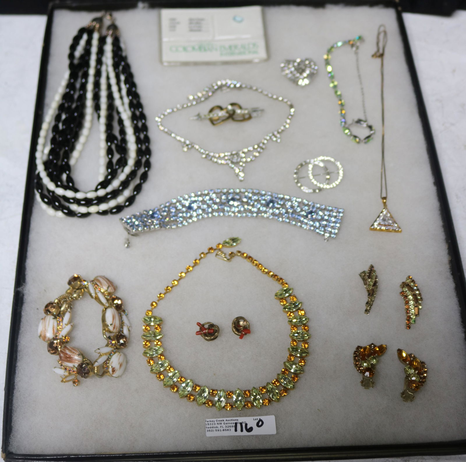 TRAY LOT 17 PCS. COSTUME JEWELRY (1 of 1)