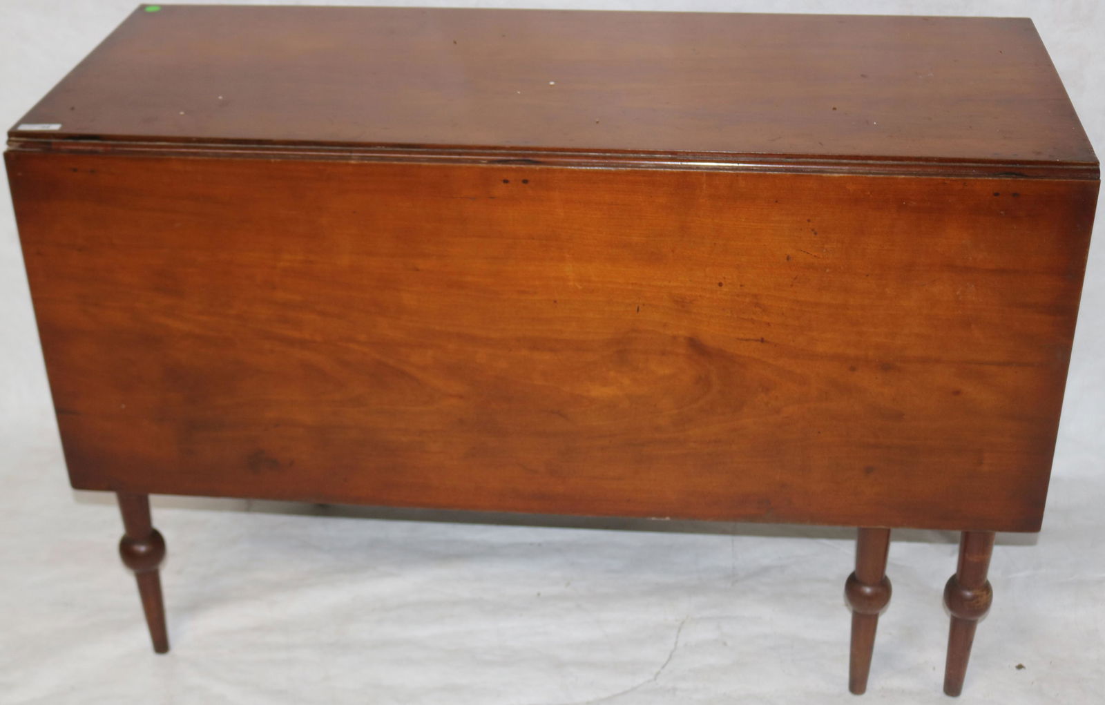 19TH C. CHERRY SWING LEG DROP LEAF TABLE, (1 of 2)