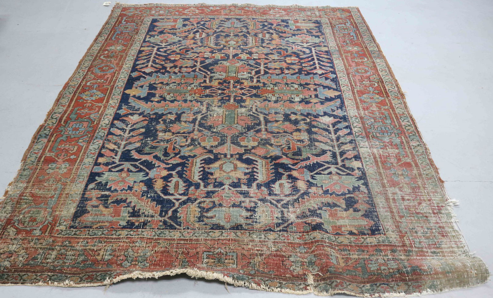 ANTIQUE ORIENTAL RUG, CAUCASIAN, (1 of 2)
