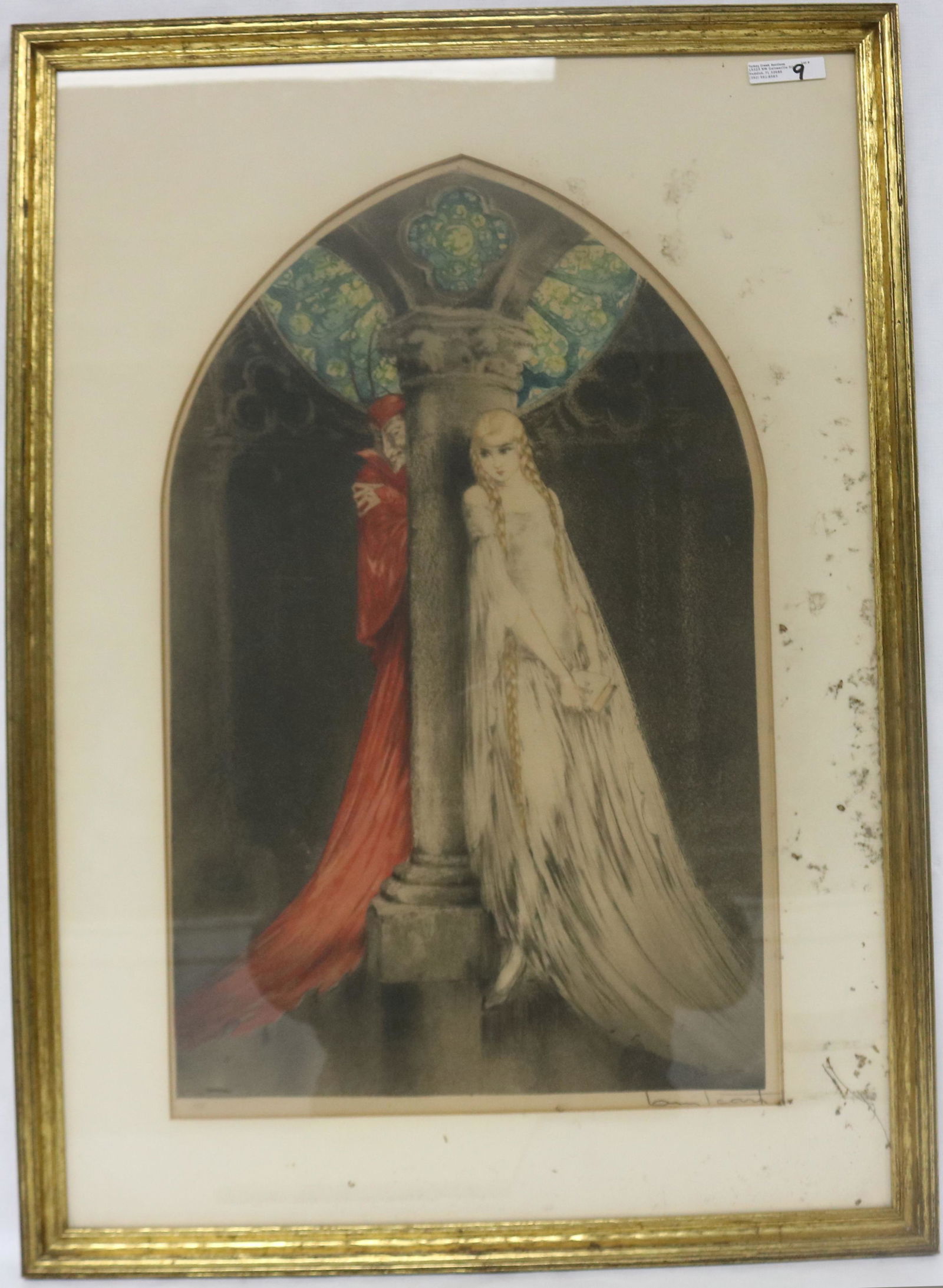 FRAMED & GLAZED ICART PRINT "FAUST" TRIMED, (1 of 4)