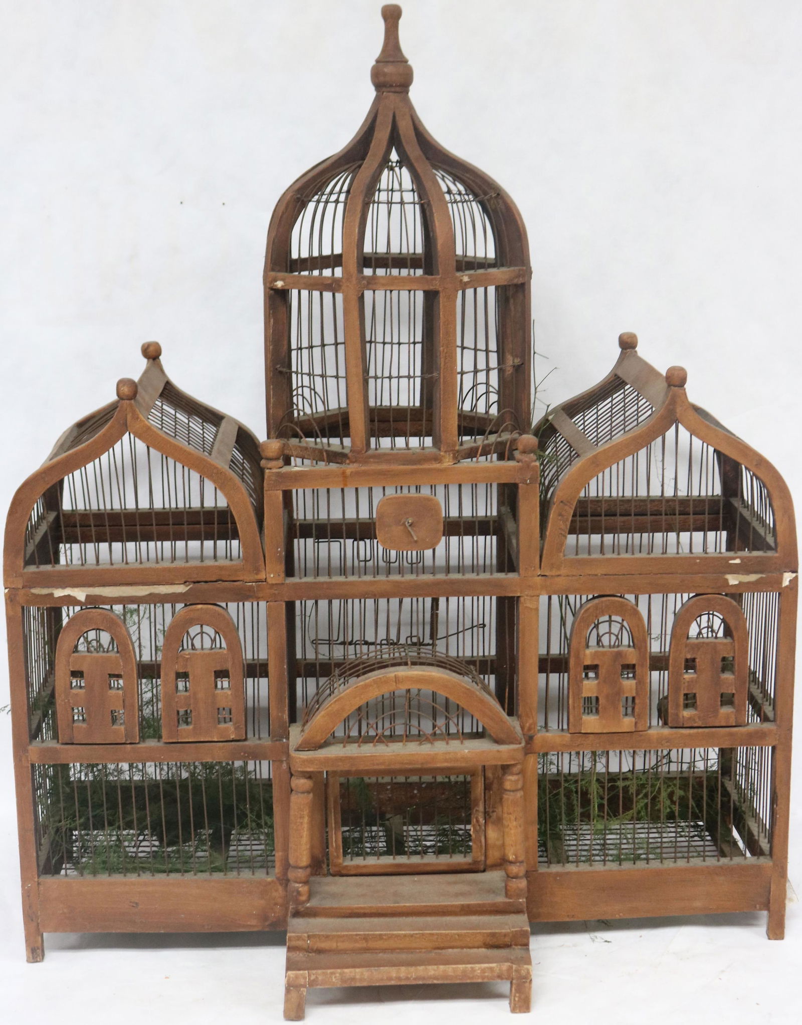 CONTEMPORARY WOOD & WIRE VICTORIAN STYLE BIRD (1 of 1)