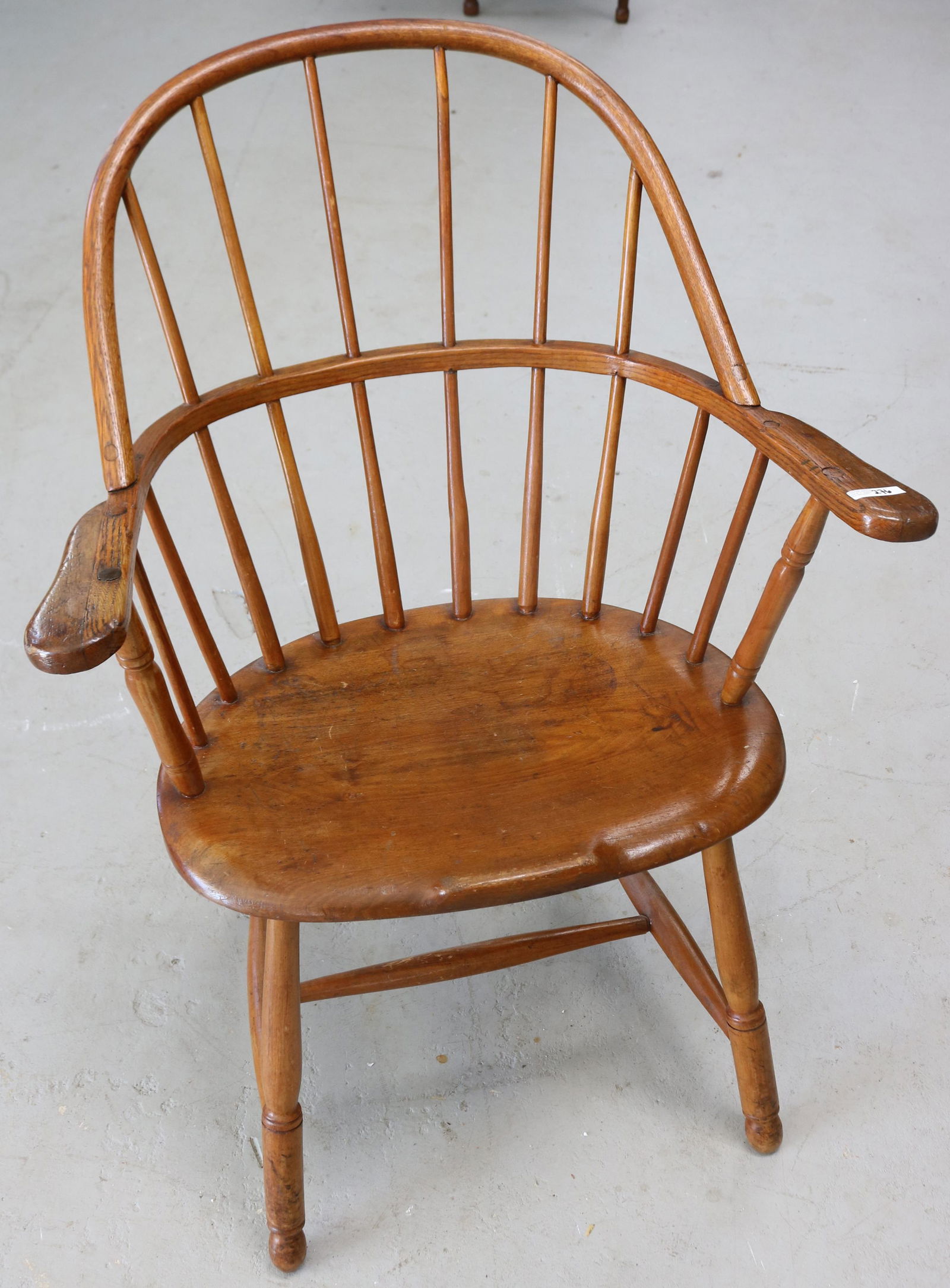 LATE 19TH C. FIREHOUSE WINDSOR, MAPLE REFINISHED, (1 of 1)