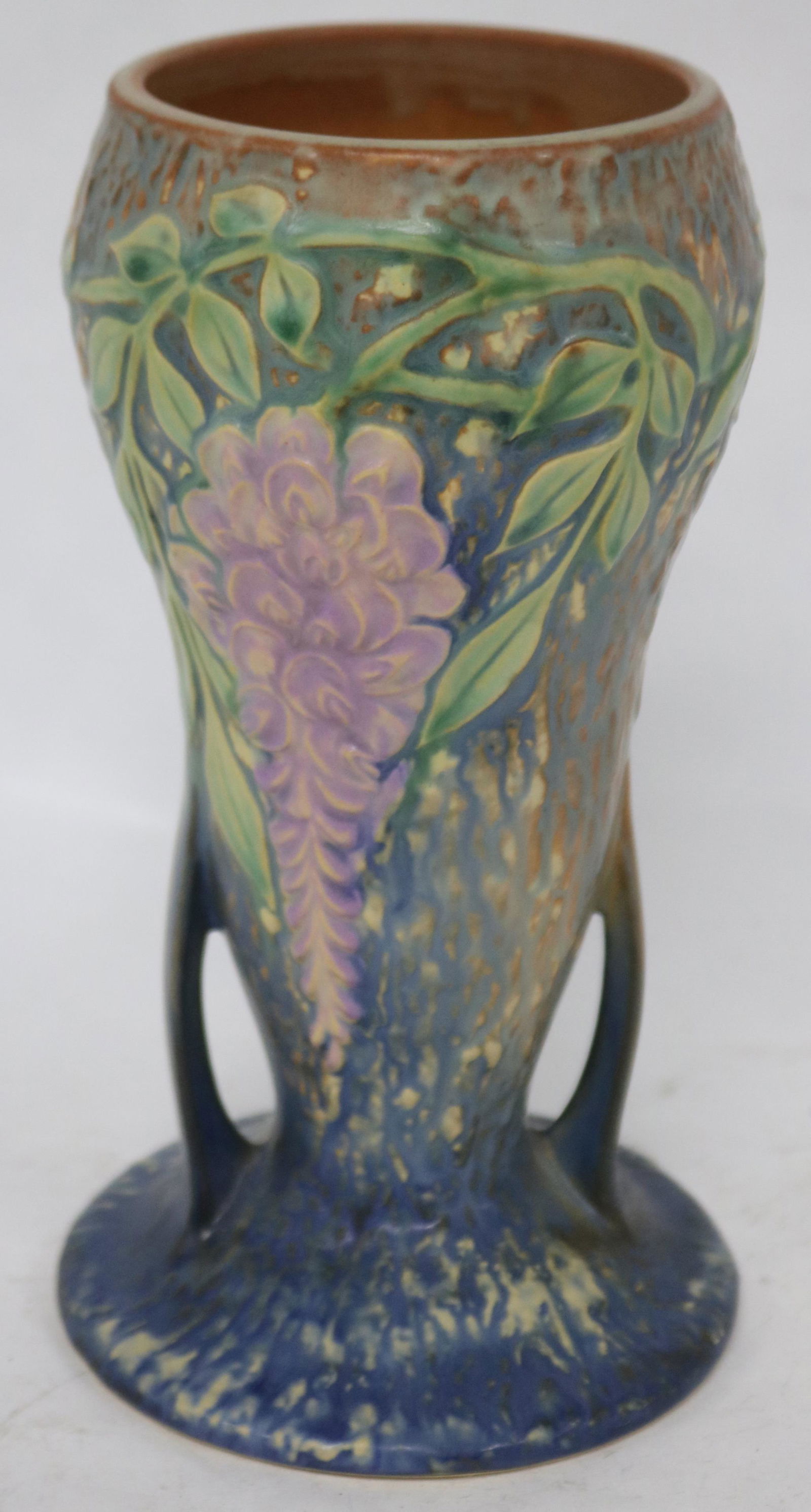 ROSEVILLE WISTERIA VASE (1933) PAPER LABEL, 8 (1 of 2)