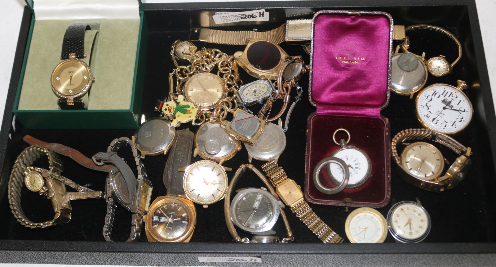 COLLECTION OF MISC. WATCHES, 1 SILVER, GOLD (1 of 1)