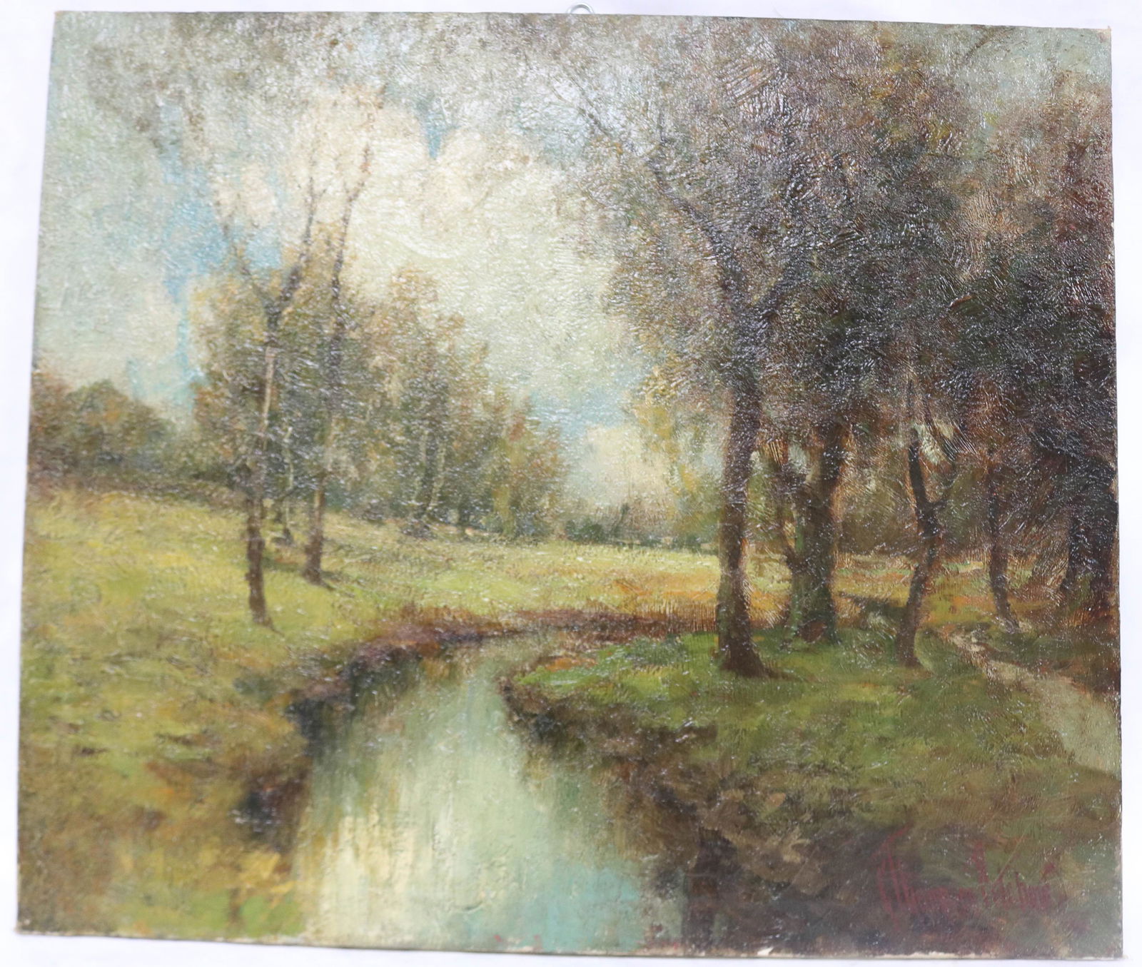 EARLY 20TH C. OIL ON CANVAS, LANDSCAPE TITLED ON (1 of 5)