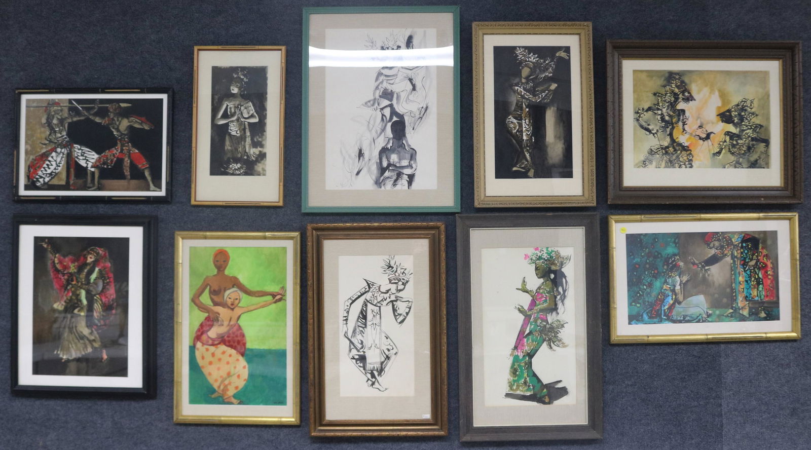 10 FRAMED & GLAZED WATER COLOR PAINTINGS & (1 of 8)