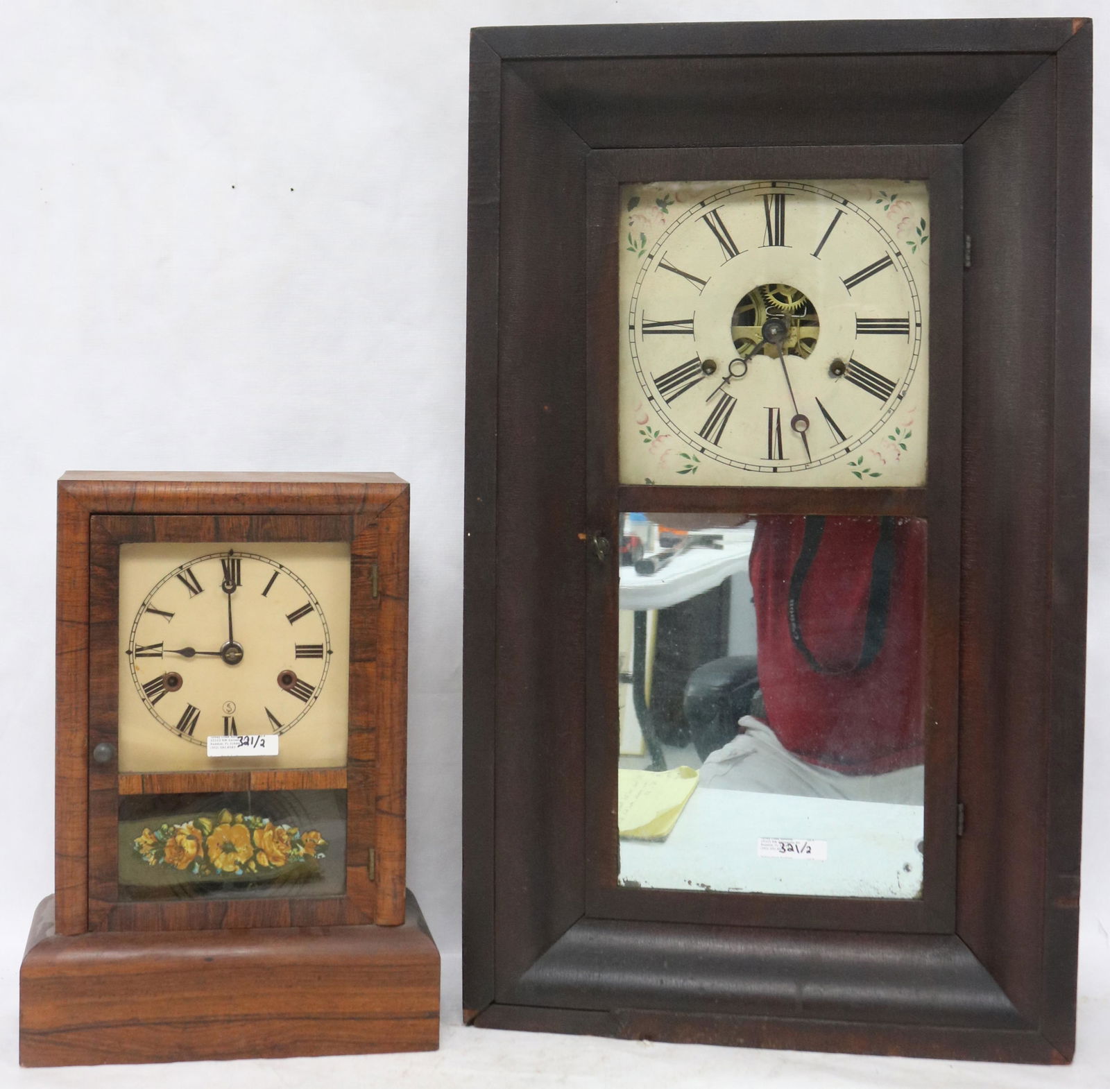 TWO 19TH C. CLOCKS, SETH THOMAS, ROSEWOOD CASE (1 of 3)