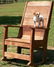 205: RARE 19TH C. OVERSIZED SOUTHERN PINE ROCKER,
