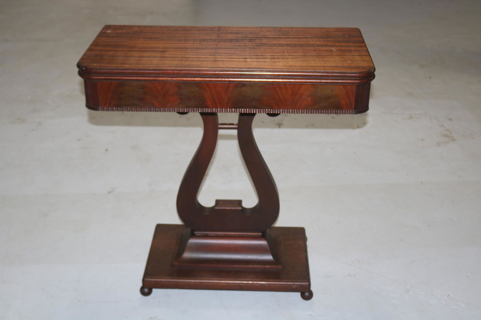 EMPIRE REVIVAL MAHOGANY CARD TABLE (1 of 2)
