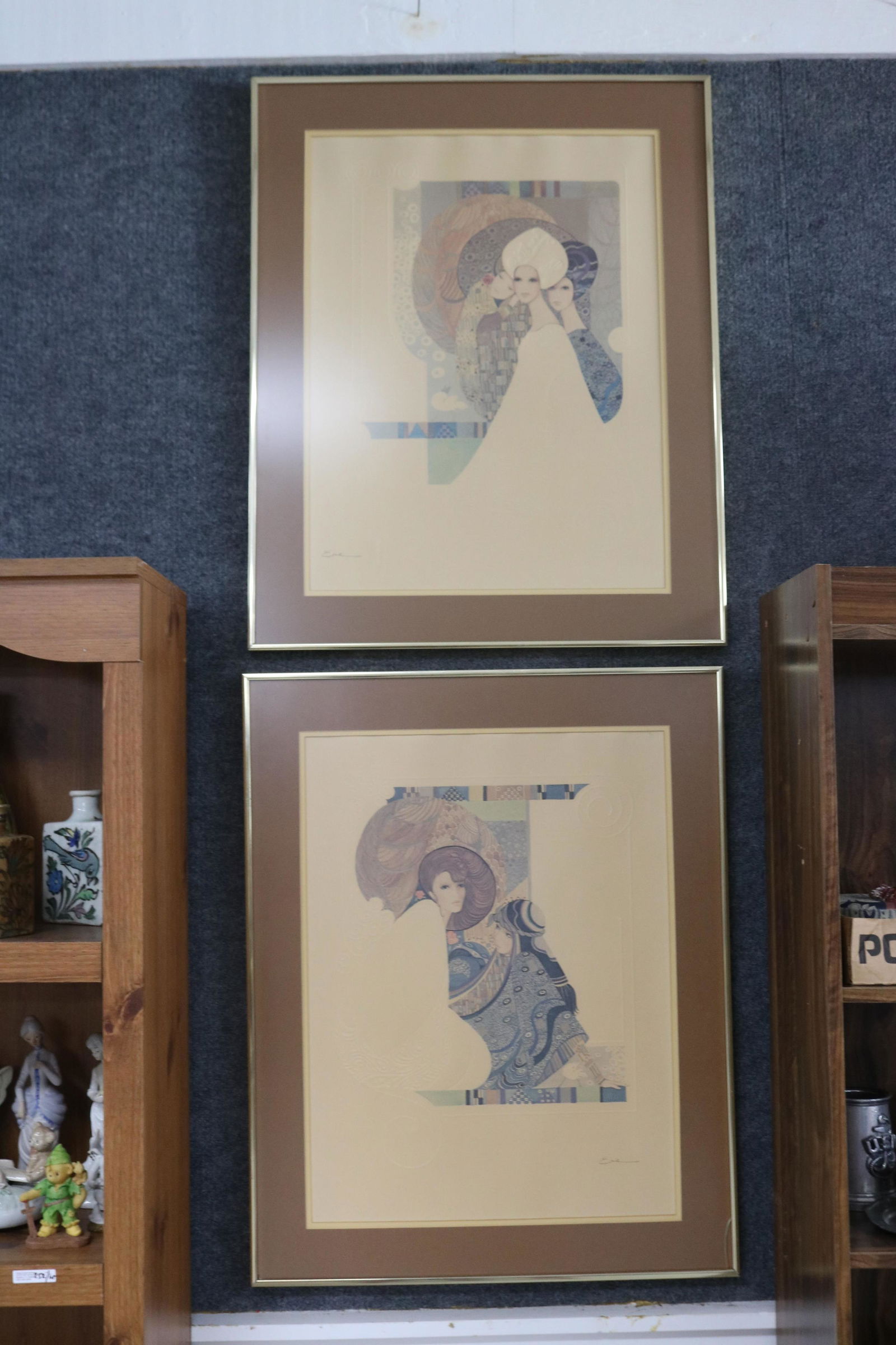 TWO FRAMED AND GLAZED SIGNED LITHOGRAPHS (1 of 3)