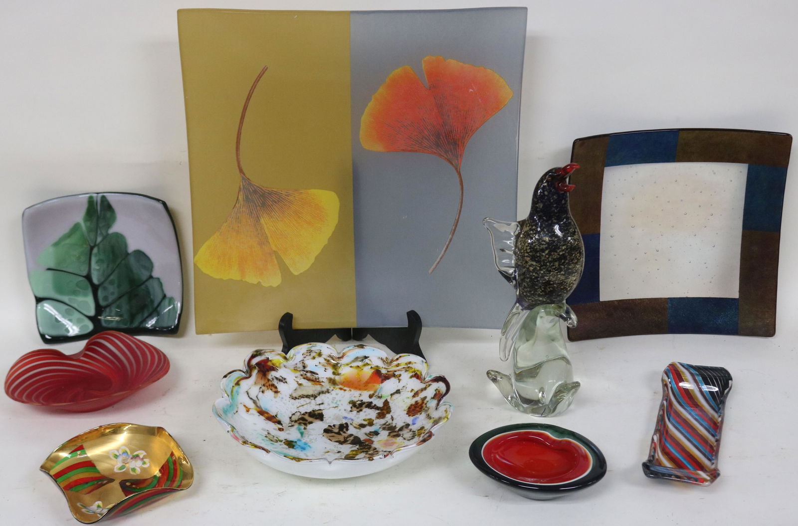 9 PCS OF MURANO & OTHER GLASS (1 of 1)