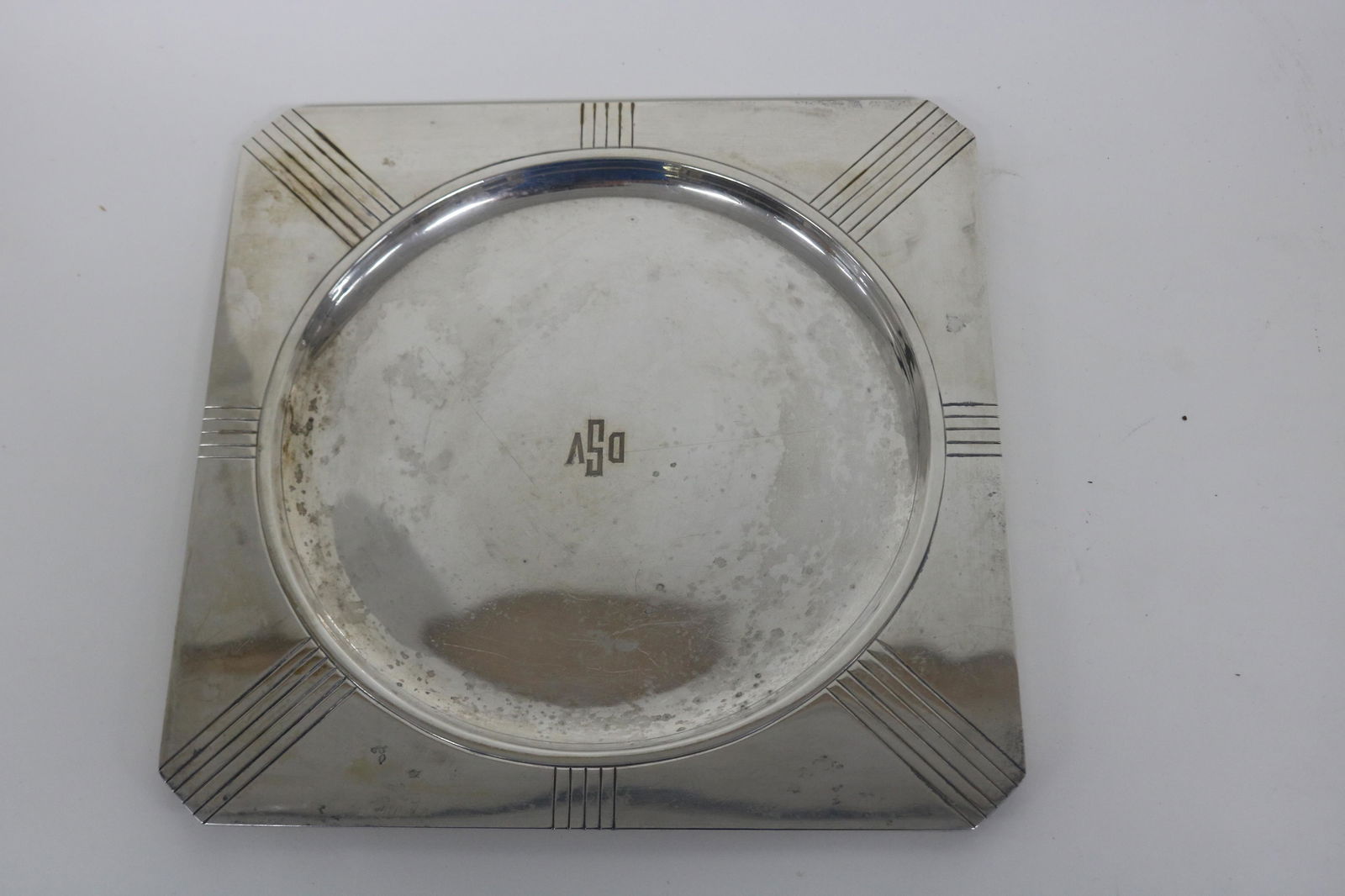 ART DECO TIFFANY STERLING SILVER PLATE (1 of 4)
