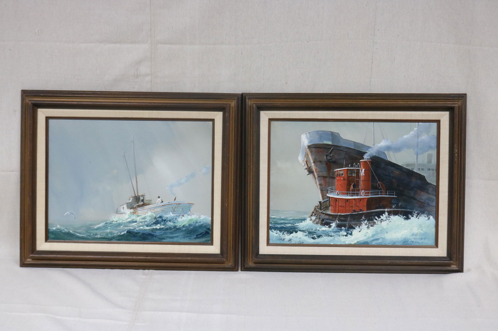 TWO OIL ON MASONITE BY WILL HADDON (VA. 1928-1982) (1 of 4)