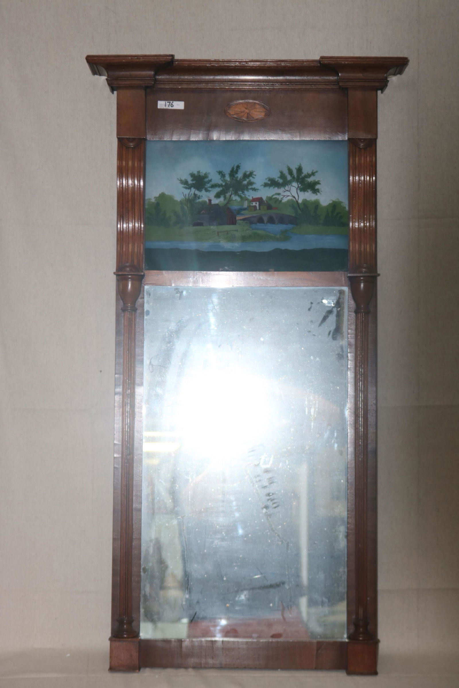 19TH CENTURY MAHOGANY MIRROR (1 of 4)