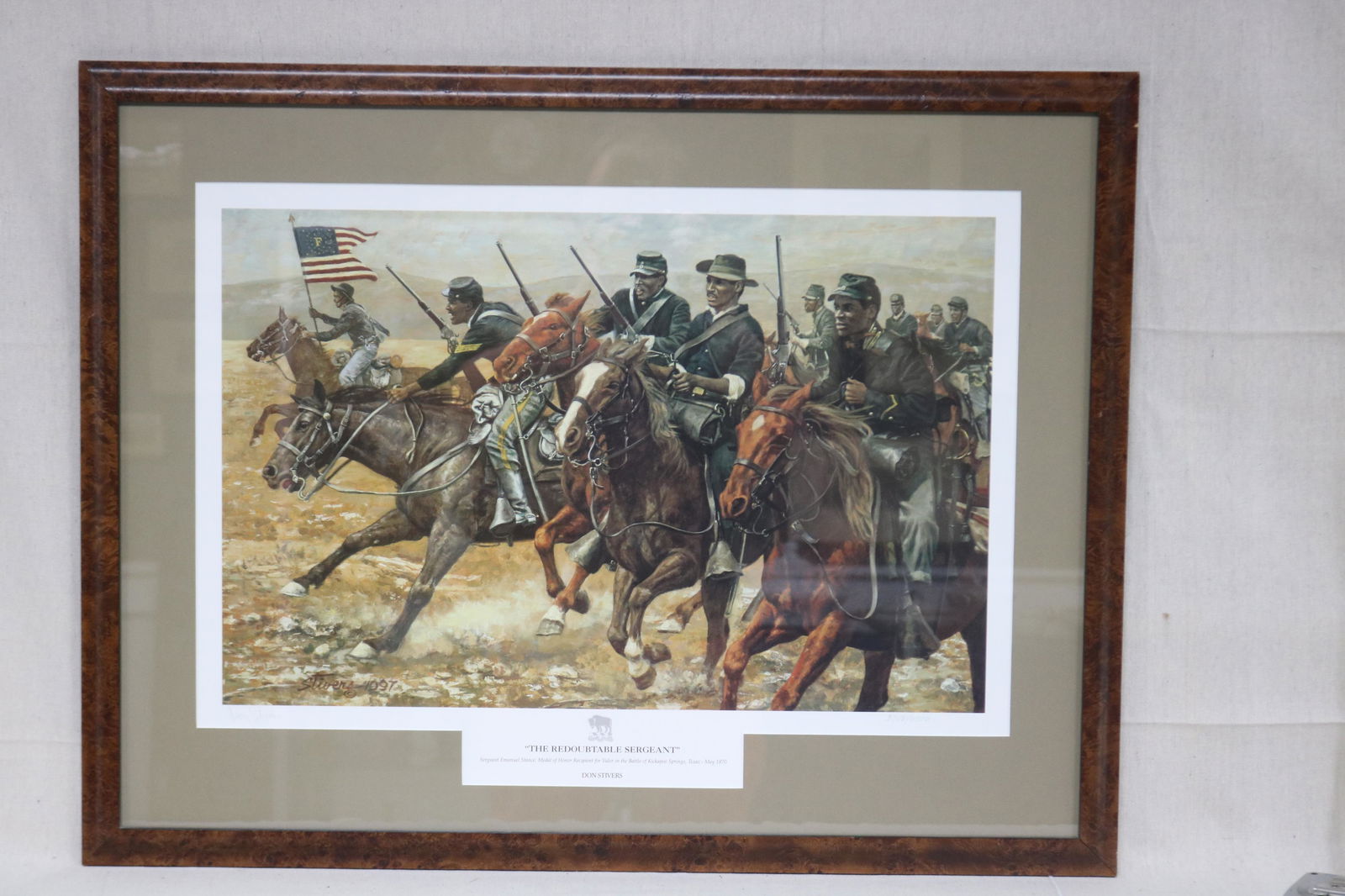 FRAMED AND GLAZED LITHOGRAPH (1 of 5)