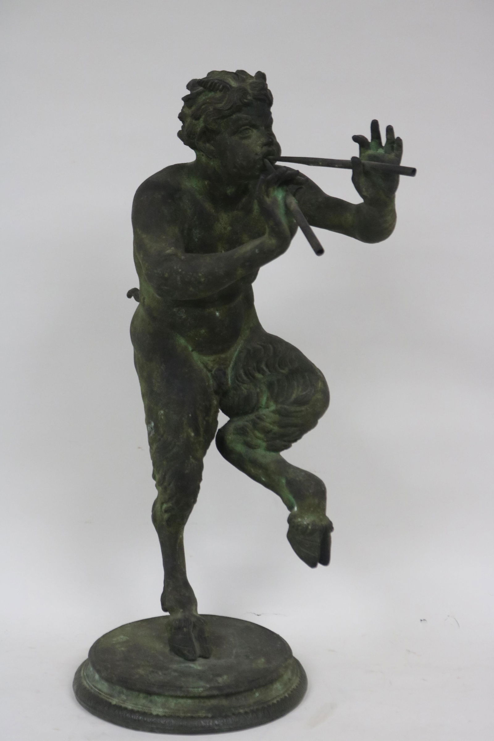 CAST BRONZE FIGURE OF PAN (1 of 7)