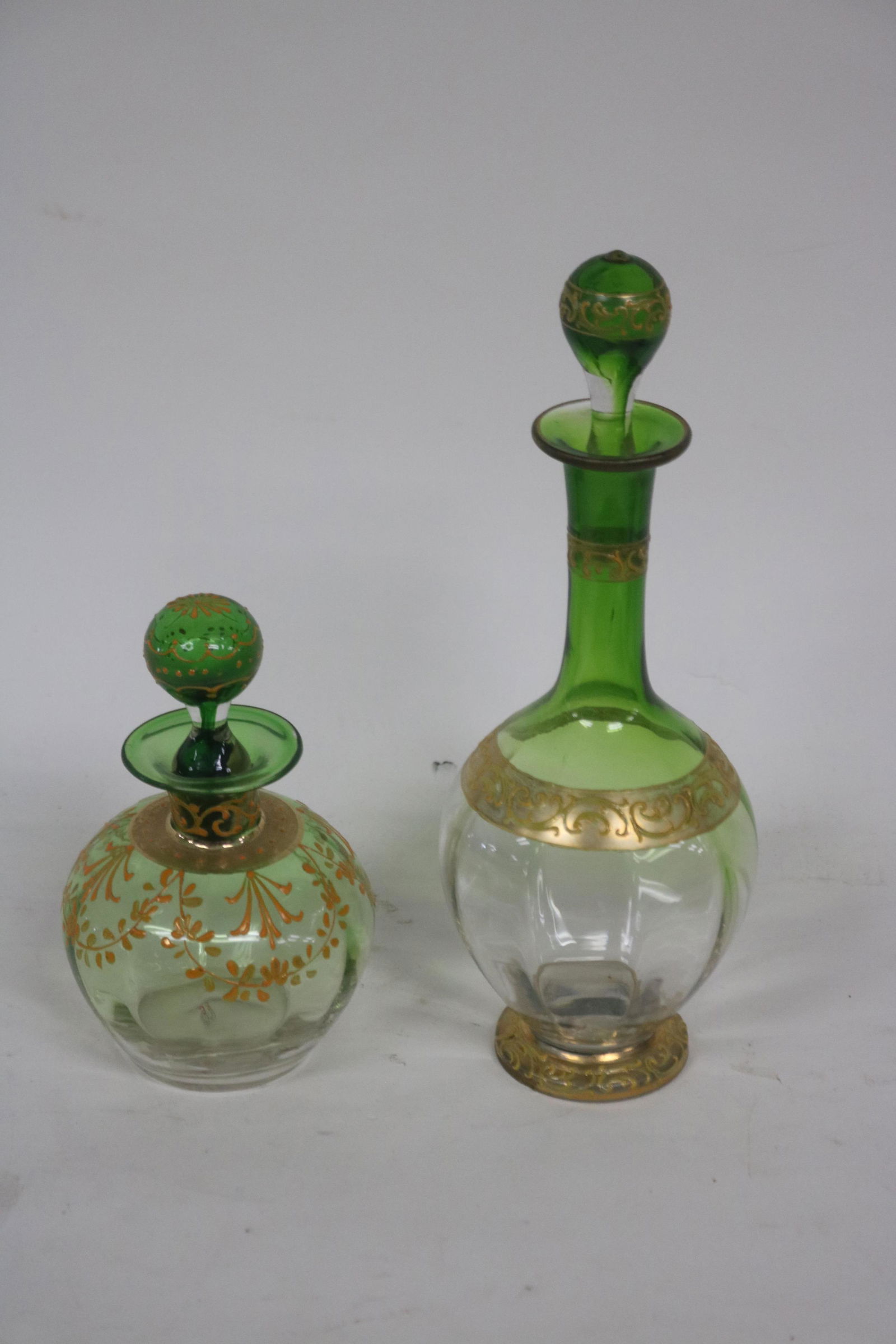 TWO SIGNED STOPPERED BOTTLES (1 of 3)