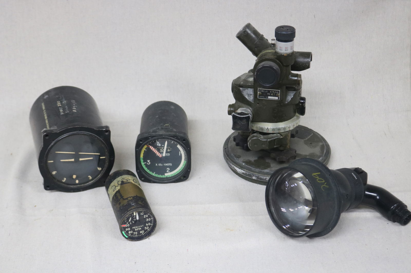 FIVE AIRPLANE INSTRUMENTS (1 of 3)