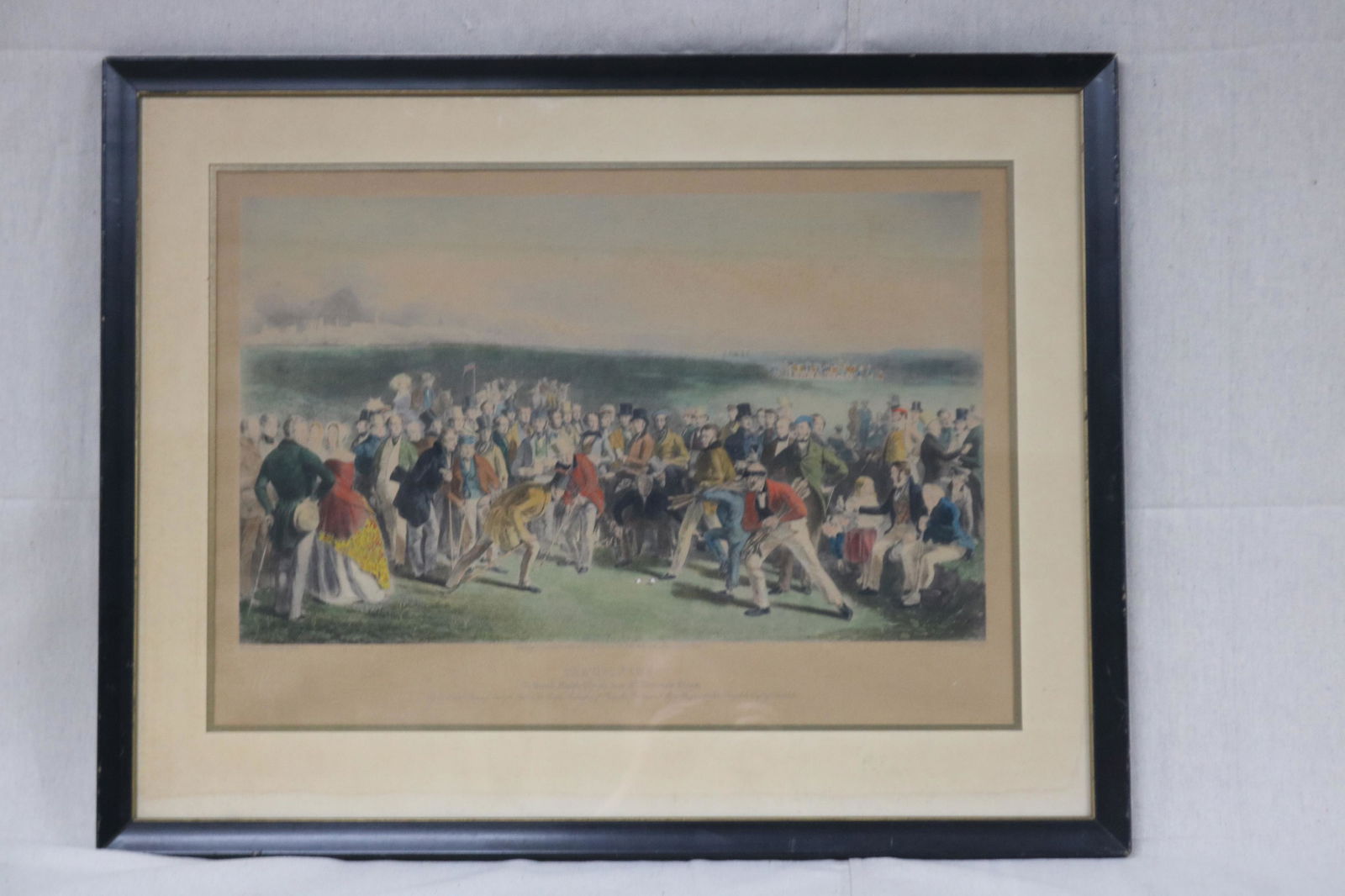 FRAMED AND GLAZED LITHOGRAPH (1 of 3)