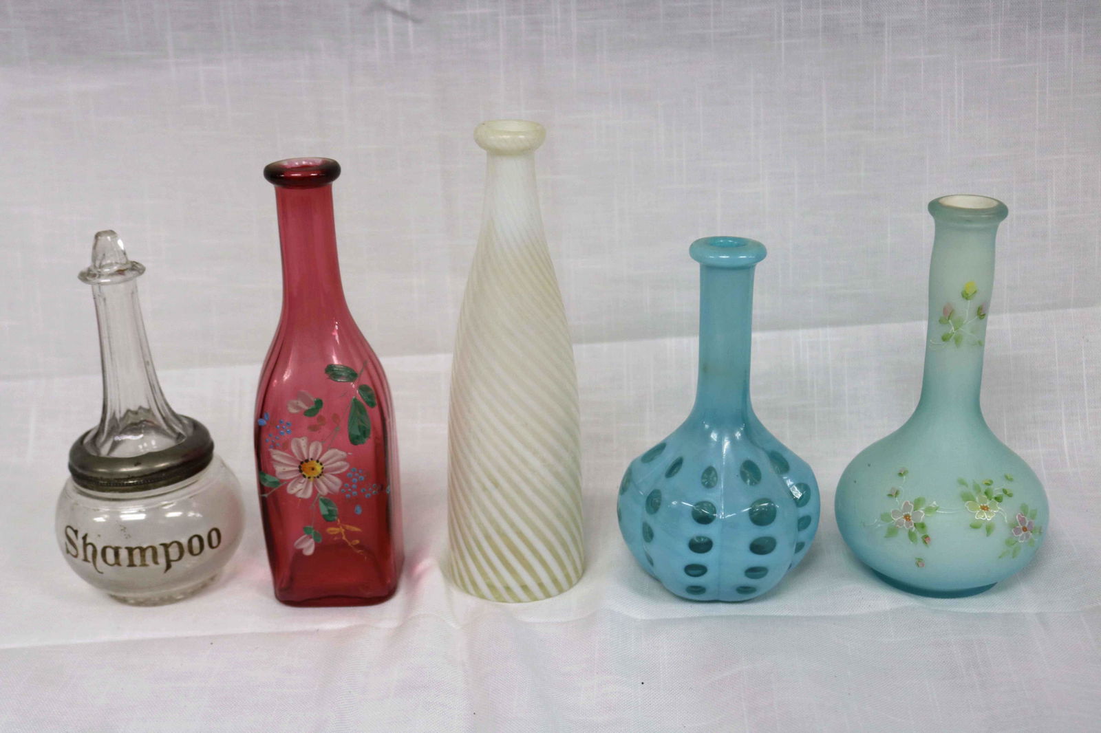 FIVE BARBER BOTTLES (1 of 3)