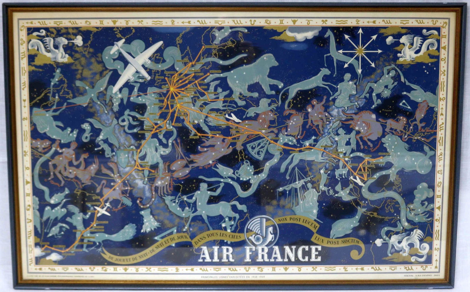 FRAMED AIR FRANCE POSTER BY LUCIEN BOUCHER (1 of 5)