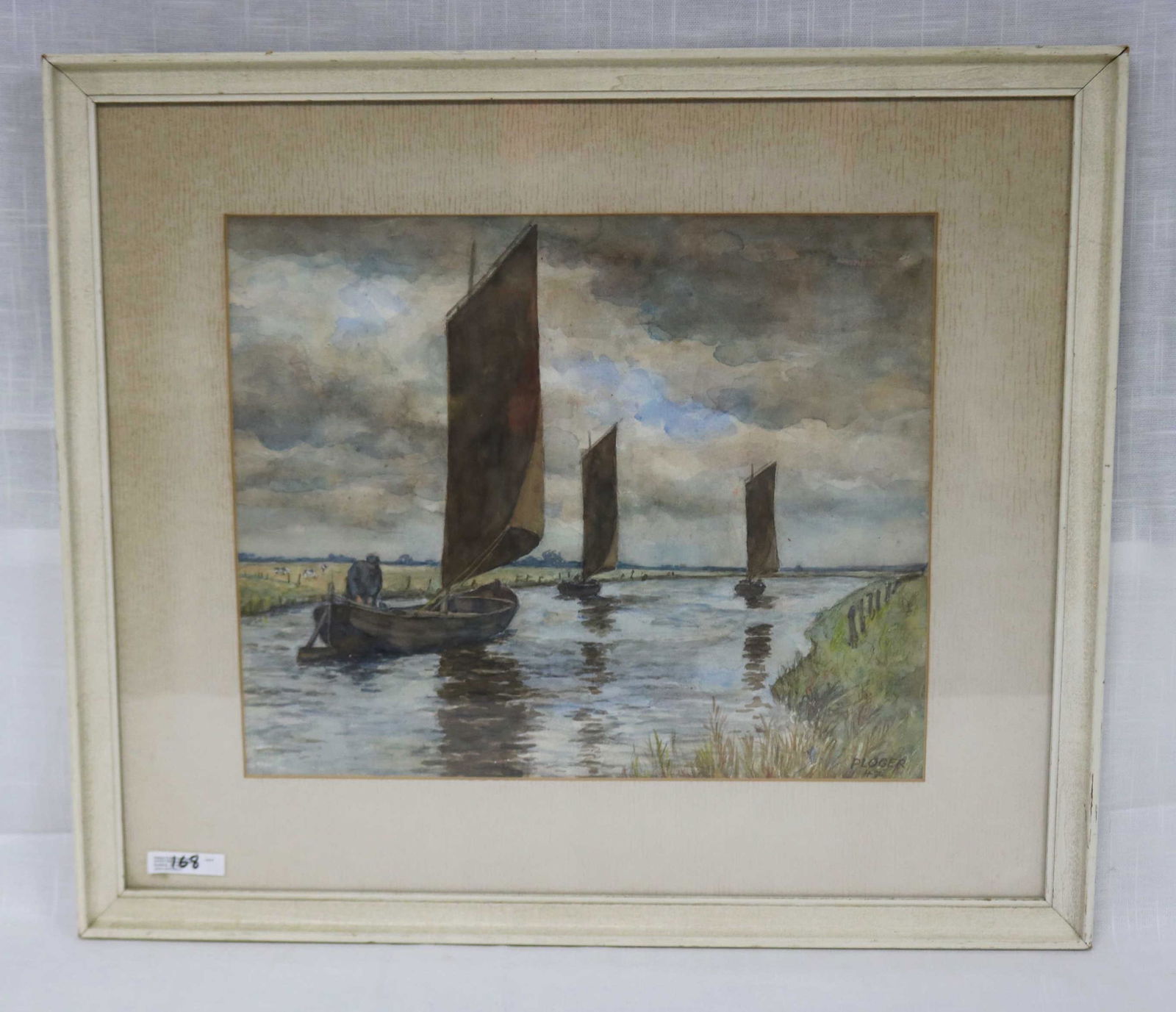 FRAMED WATERCOLOR BY BENJAMIN PROGER (1 of 4)