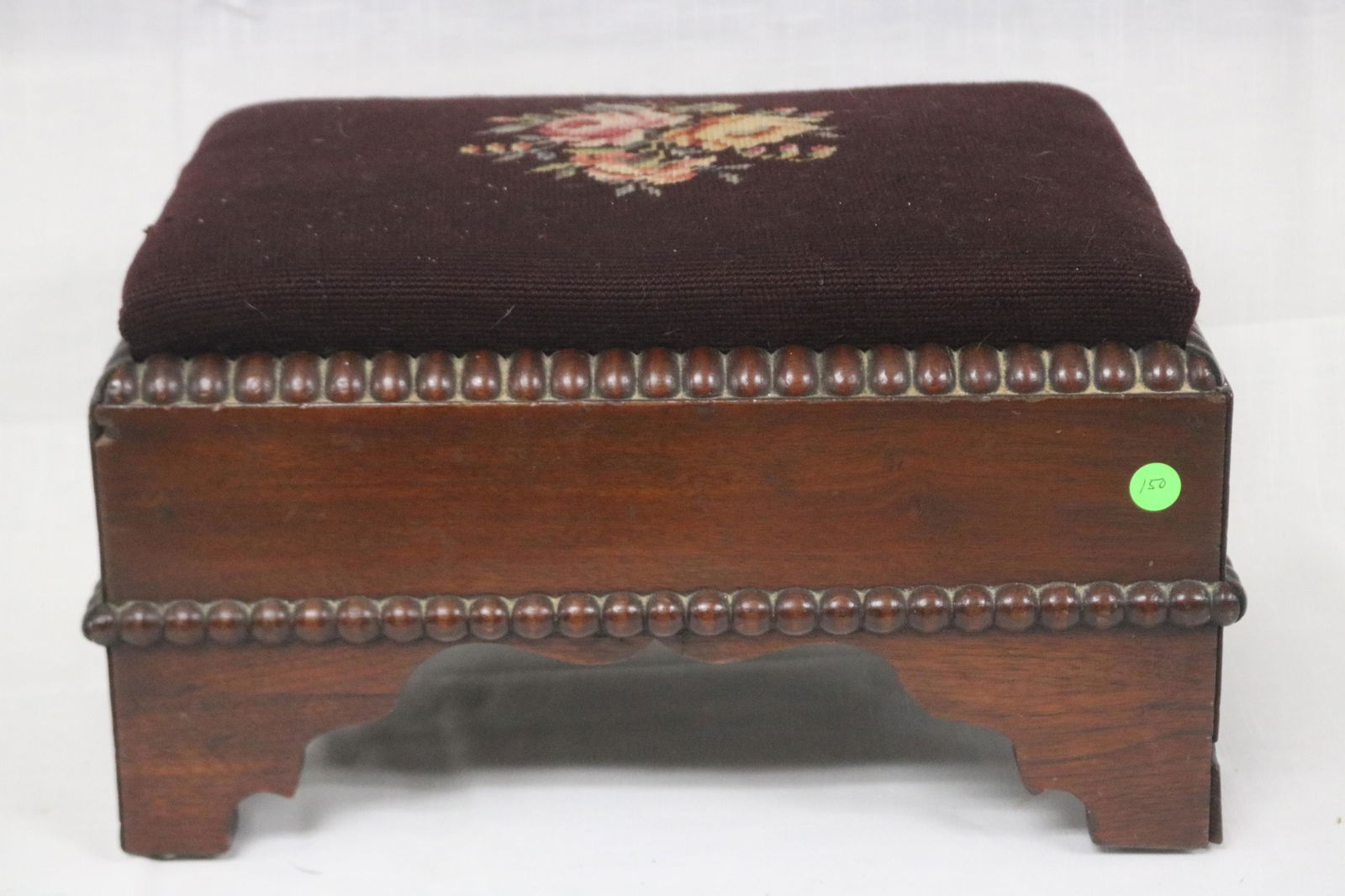 VICTORIAN MAHOGANY FOOTSTOOL (1 of 3)