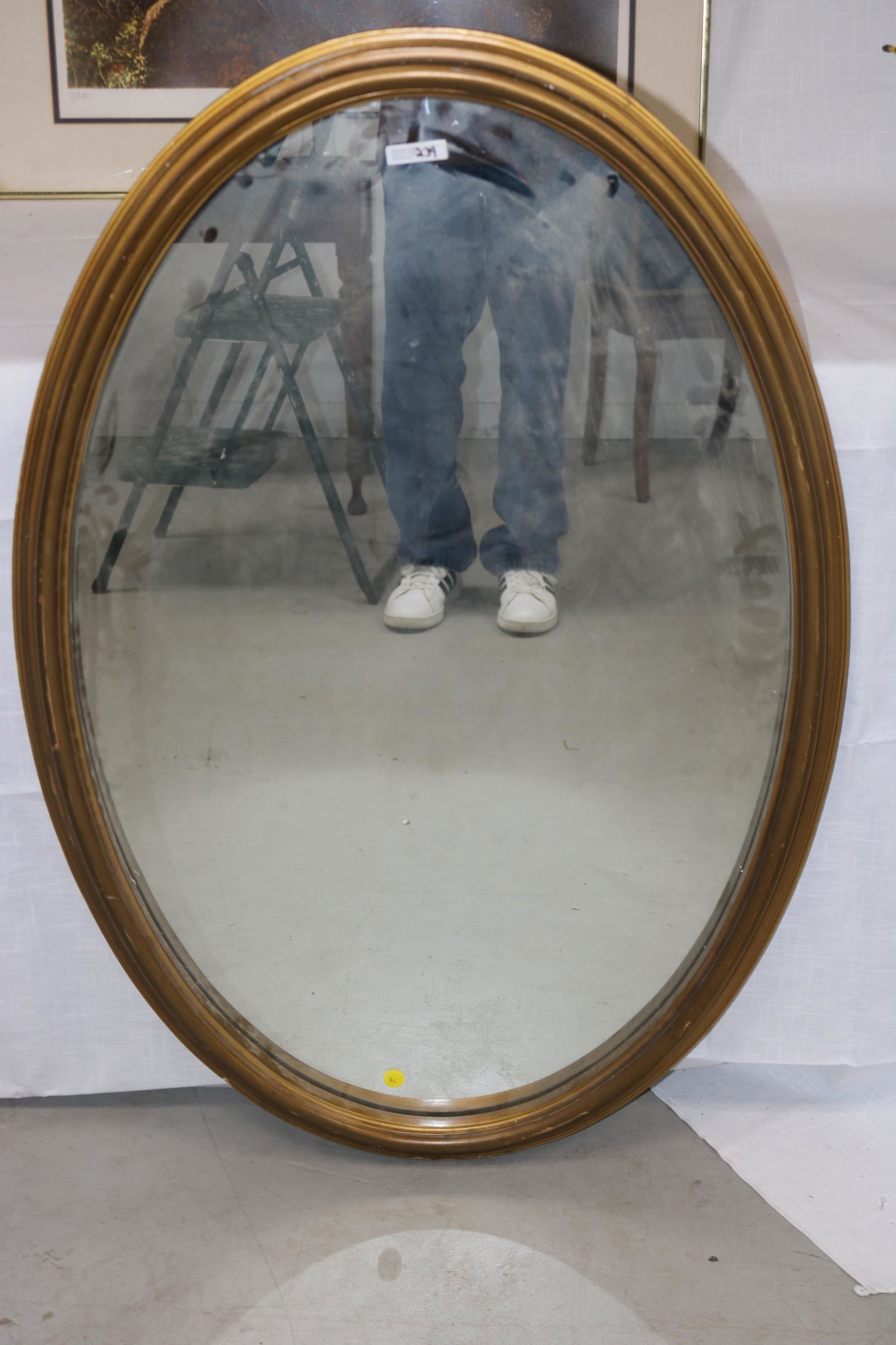 CONTEMPORARY OVAL MIRROR (1 of 3)
