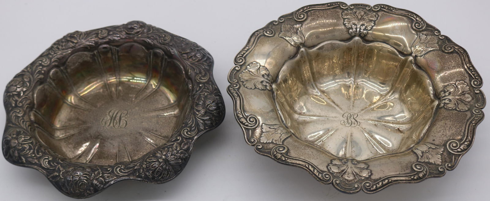 2 GORHAM STERLING SILVER BOWLS, 2" - 2 1/4" H, 9 (1 of 2)