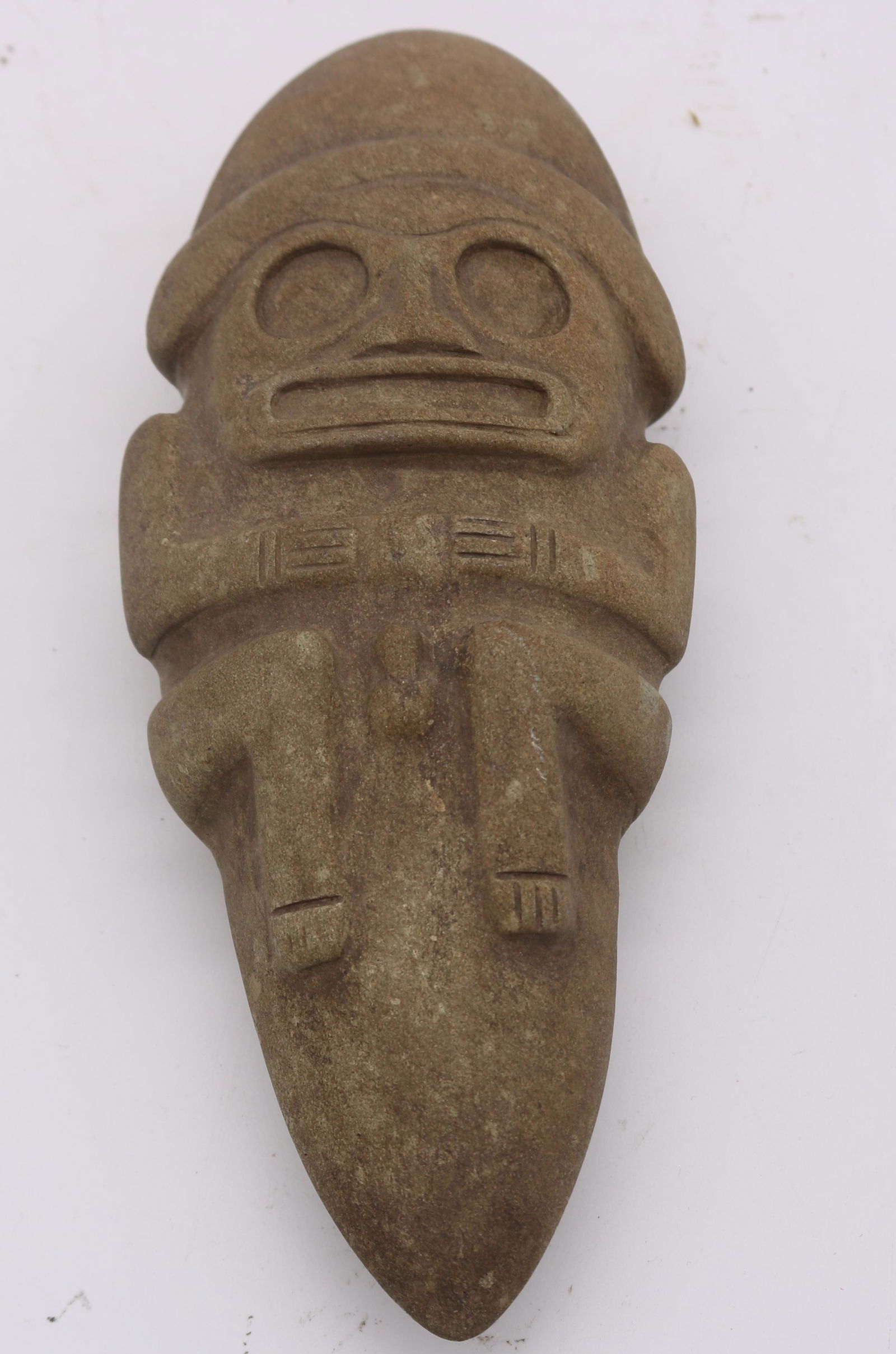 TAINO. PRE-COLUMBIAN FULL FIGURE ANTHROPIC (1 of 2)