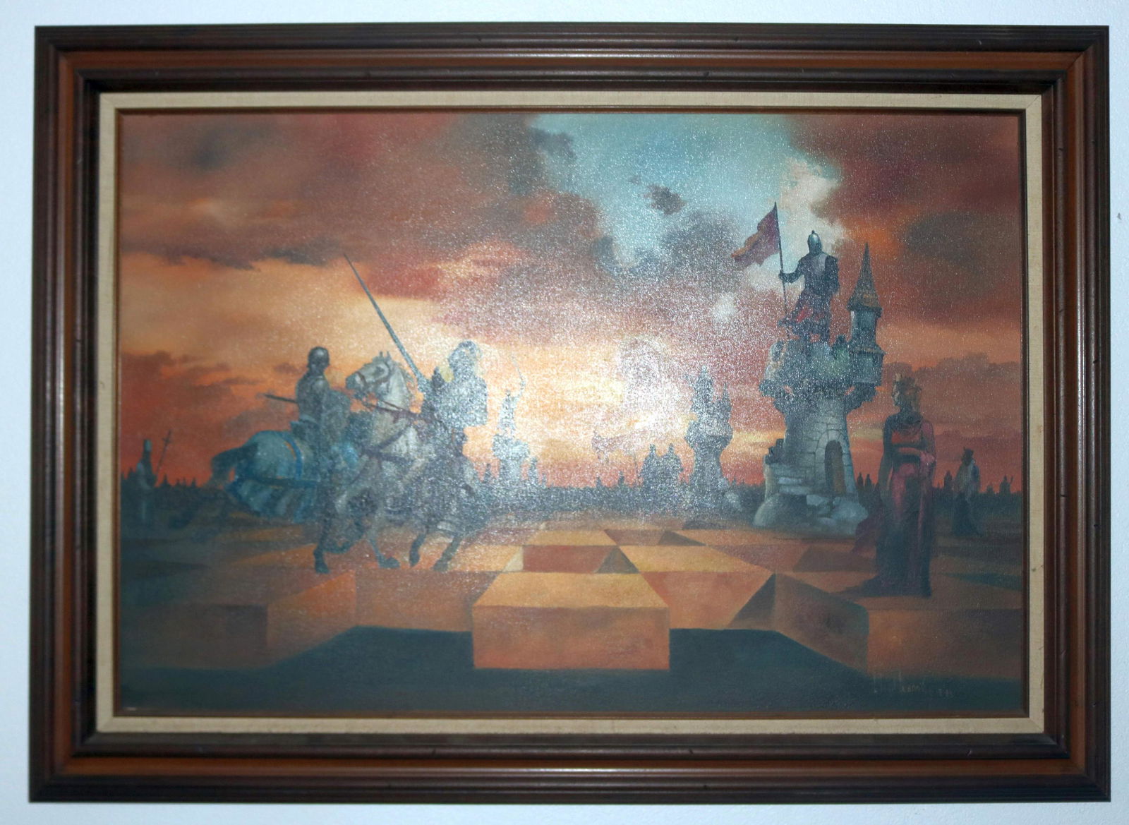 LLOYD GARRISON, U.S. ABSTRACT CHESSBOARD SCENE, (1 of 3)