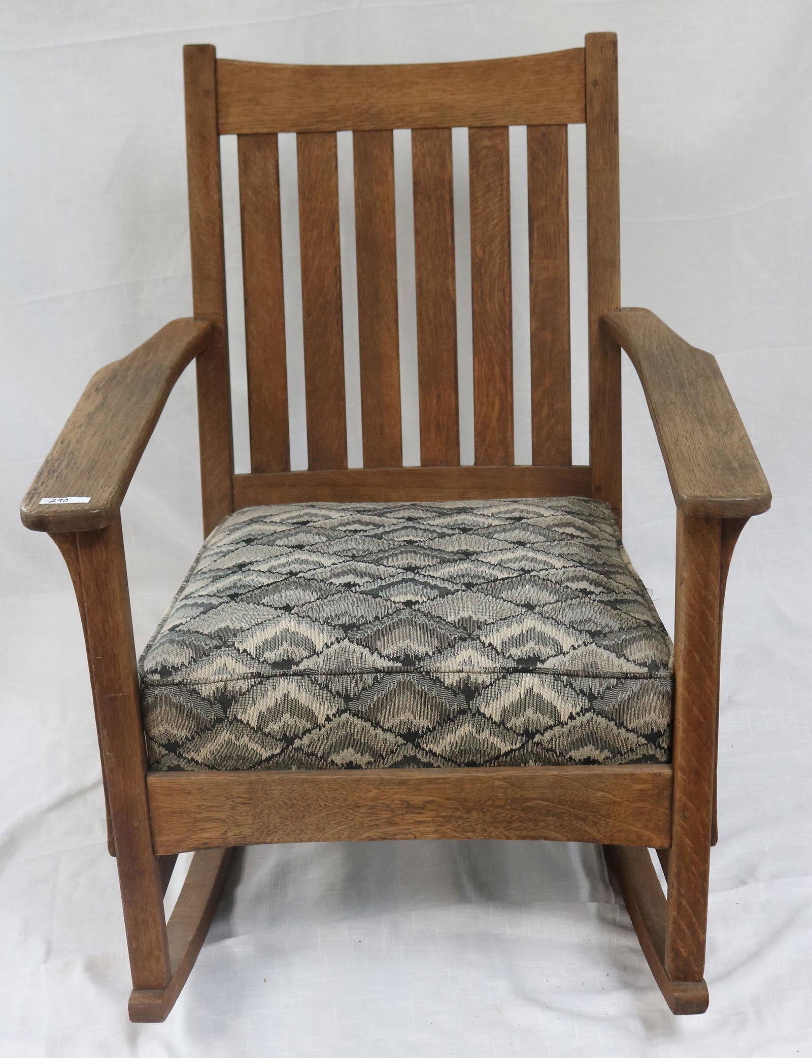 MISSION OAK ROCKER, LIFETIME PARTIAL STICKER, (1 of 3)