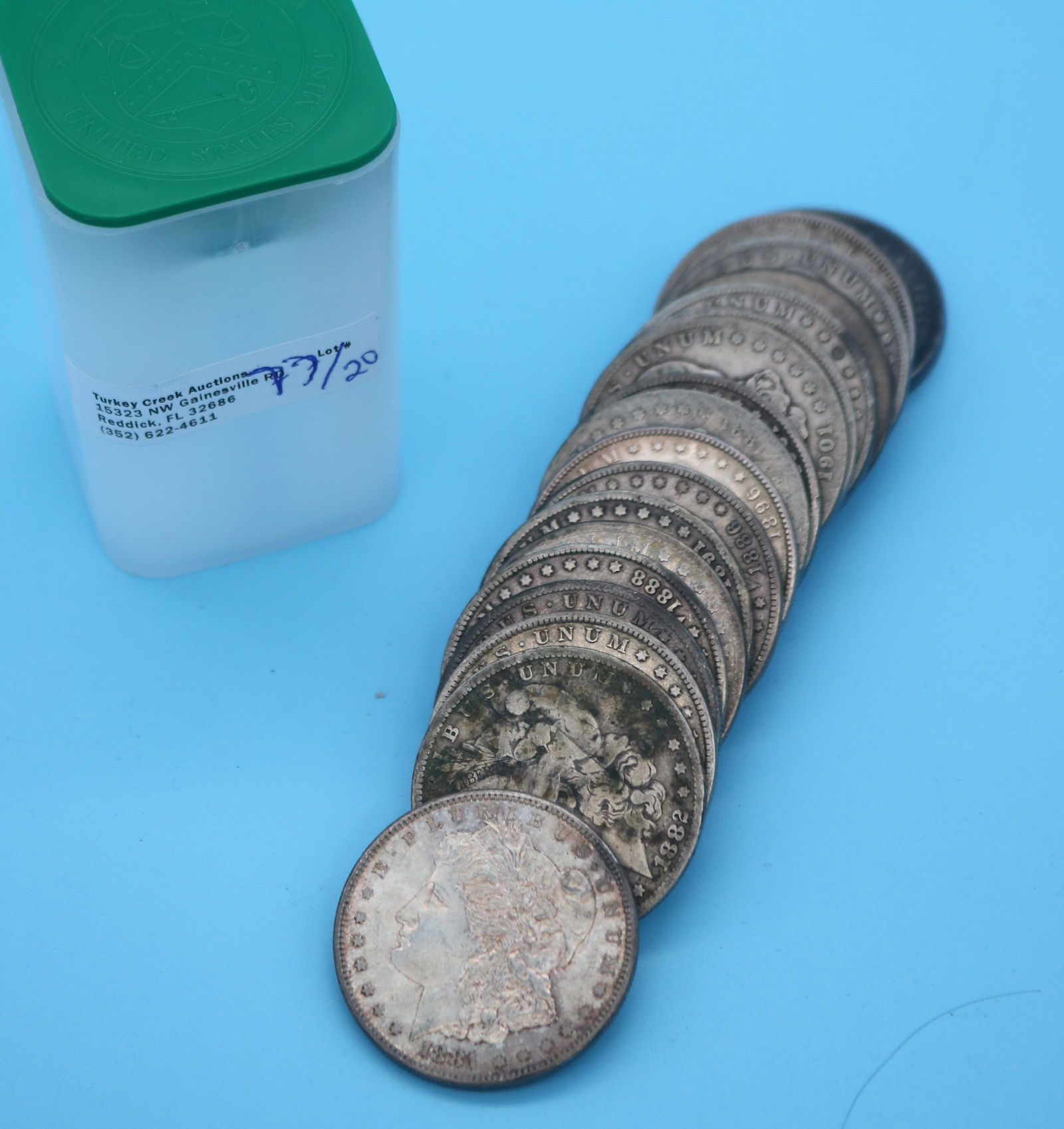 ROLL 20 MORGAN SILVER DOLLARS, CIRCULATED (1 of 1)